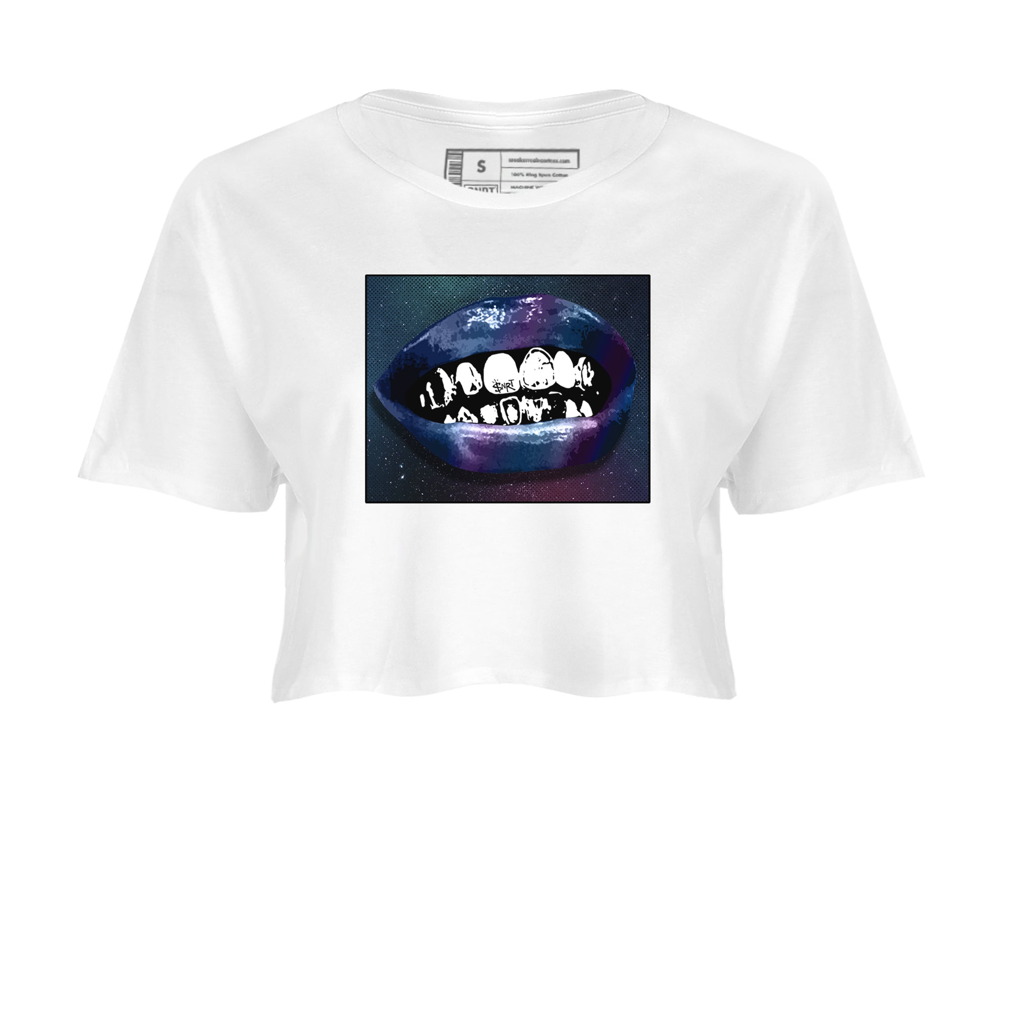 Grillz Lips snkmatch Women's Top - Air Foamposite One Galaxy