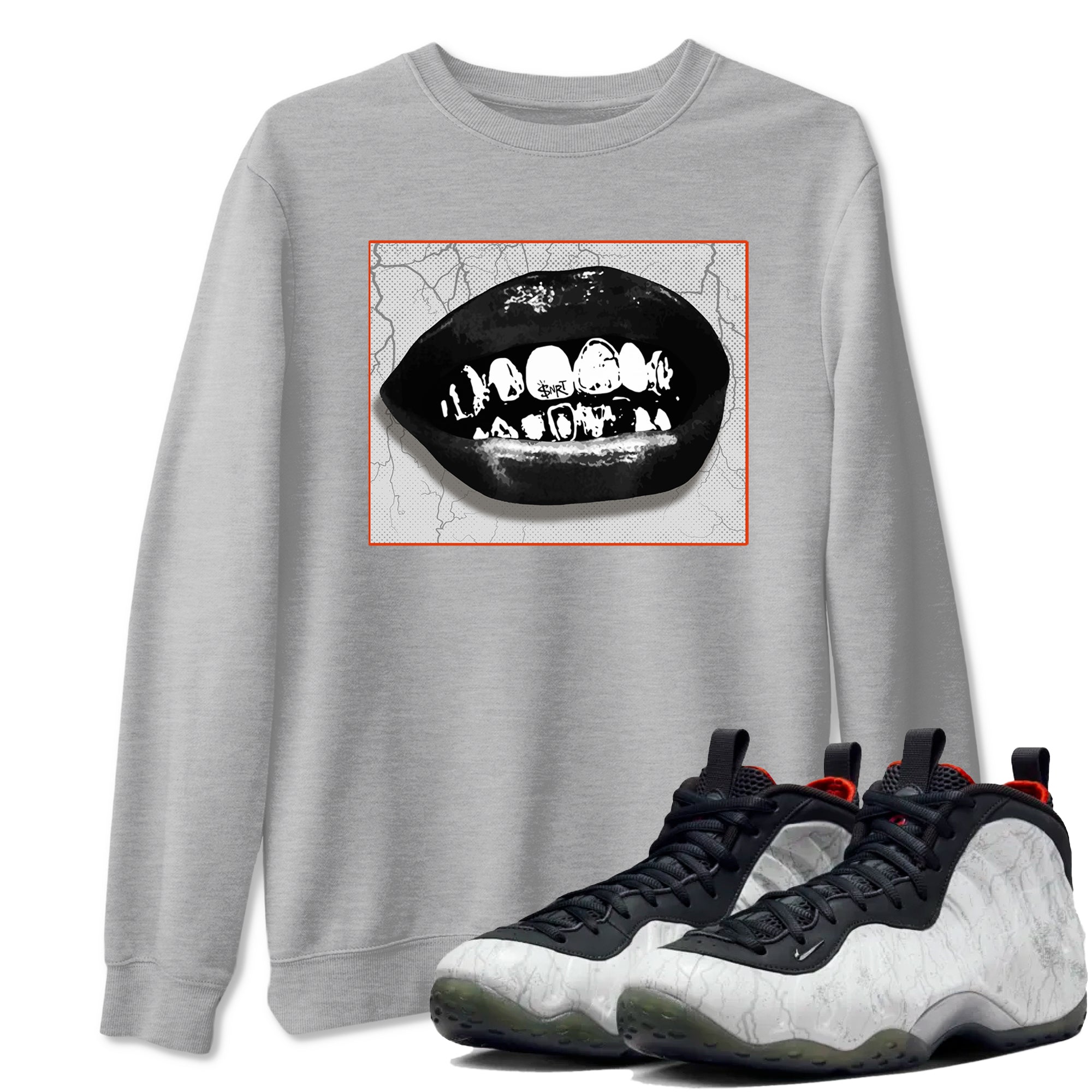 Grillz Lips snkmatch Tees - Air Foamposite One Jin