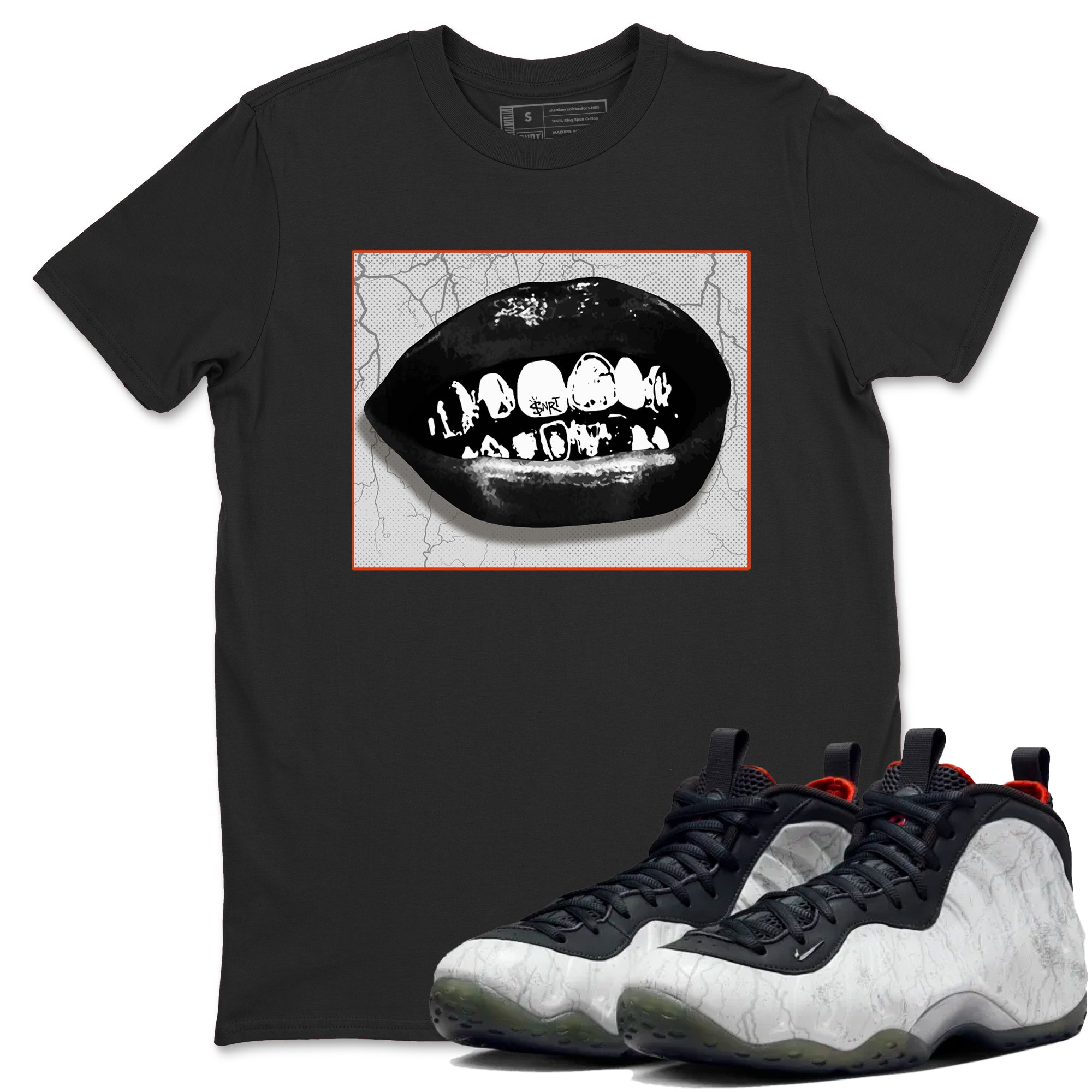Grillz Lips snkmatch Tees - Air Foamposite One Jin