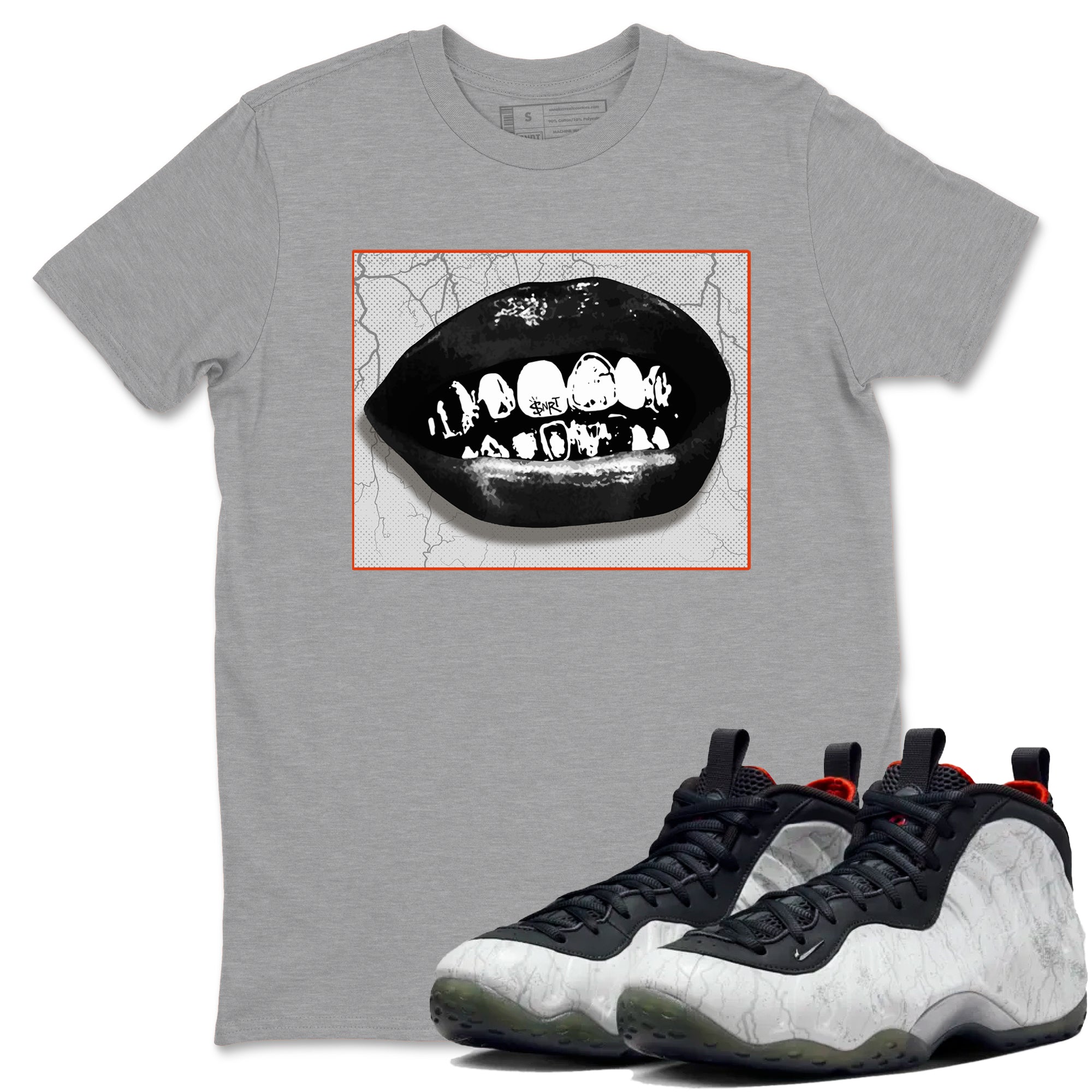 Grillz Lips snkmatch Tees - Air Foamposite One Jin