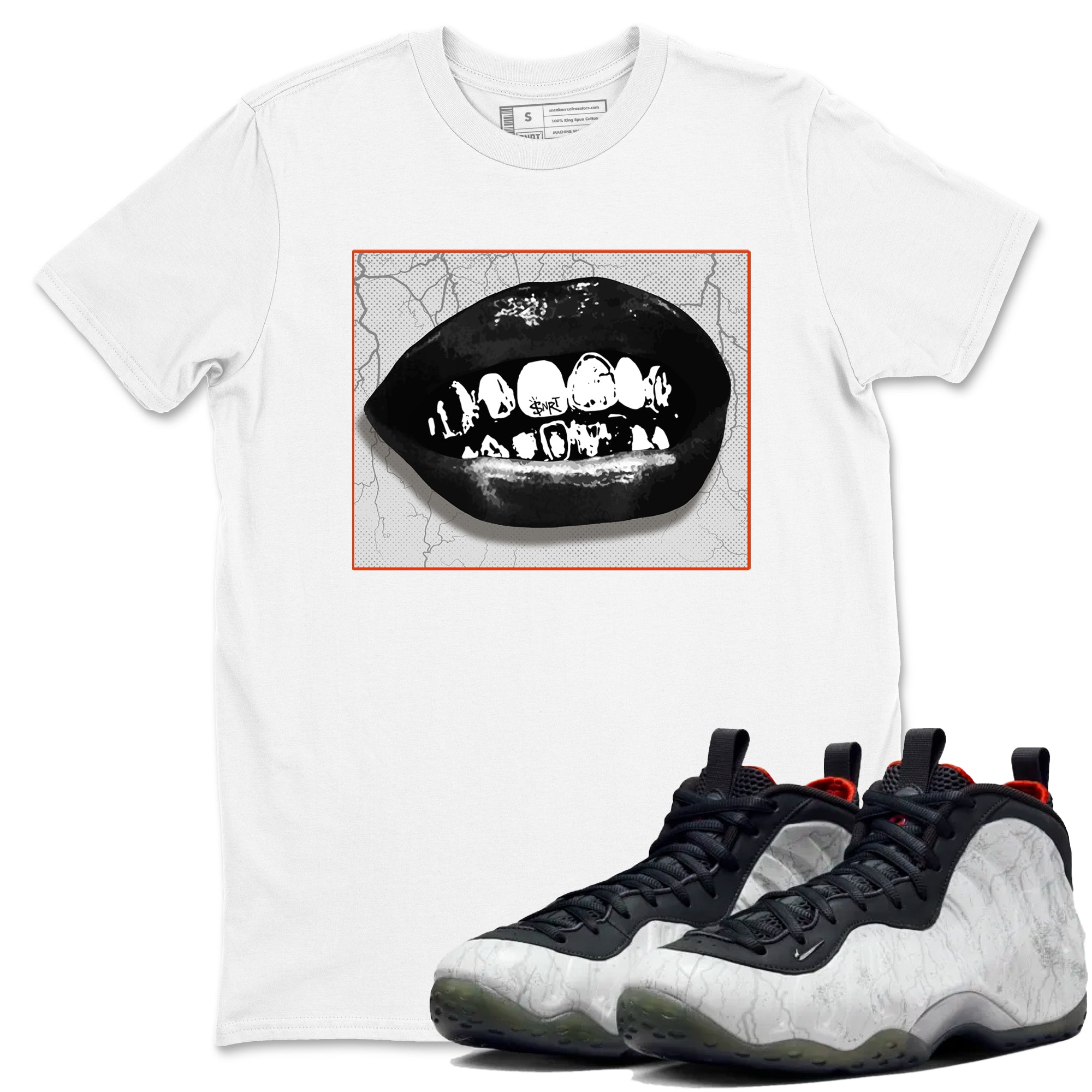 Grillz Lips snkmatch Tees - Air Foamposite One Jin