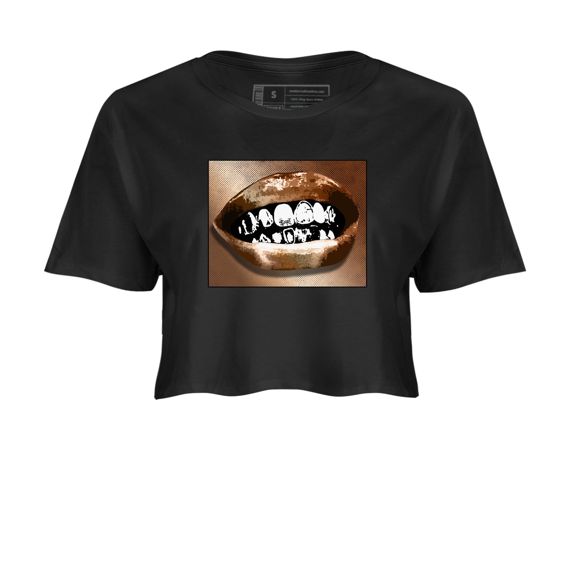 Grillz Lips snkmatch Women's Top - Air Foamposite One Metallic Copper