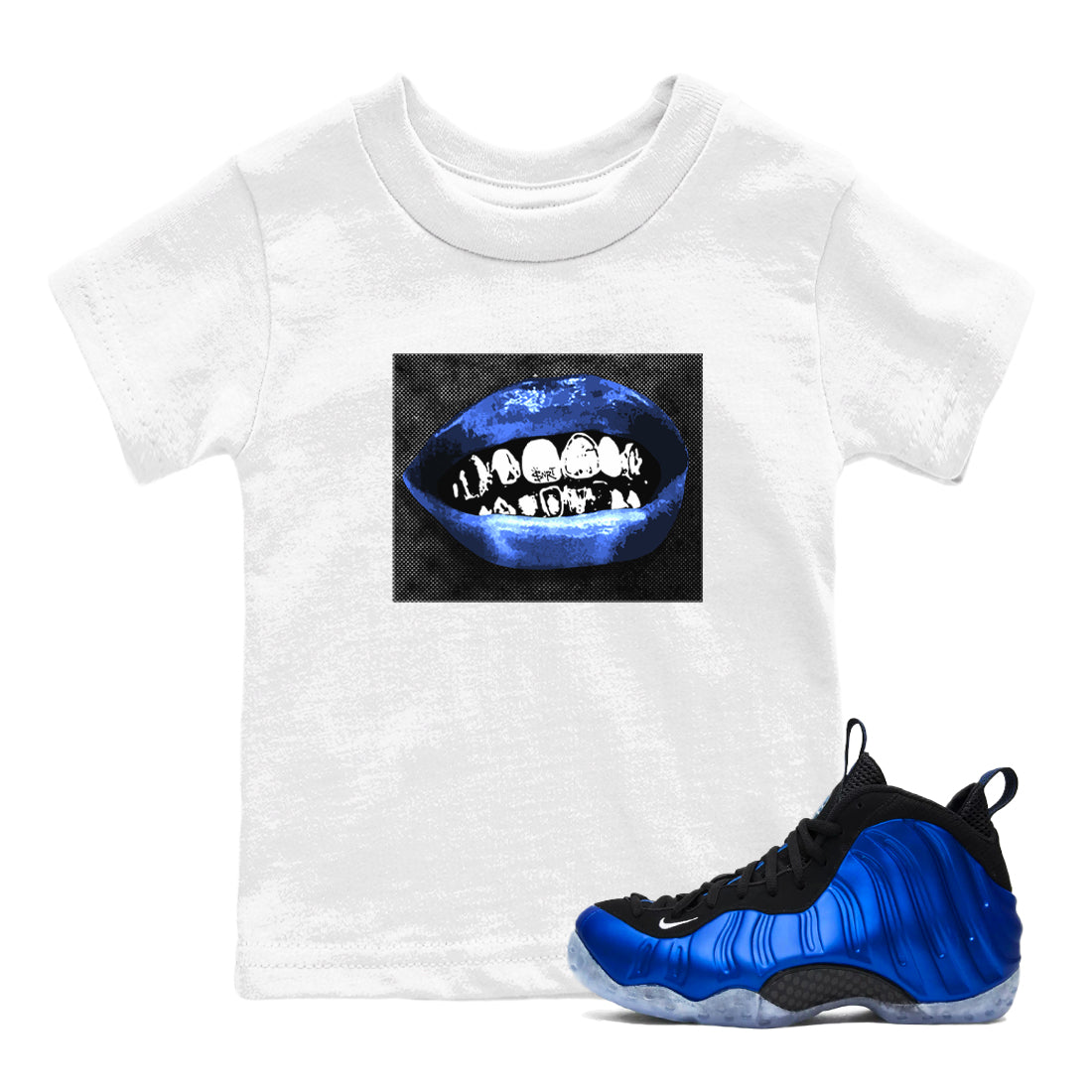 Grillz Lips snkmatch Tees Kids - Air Foamposite One Royal