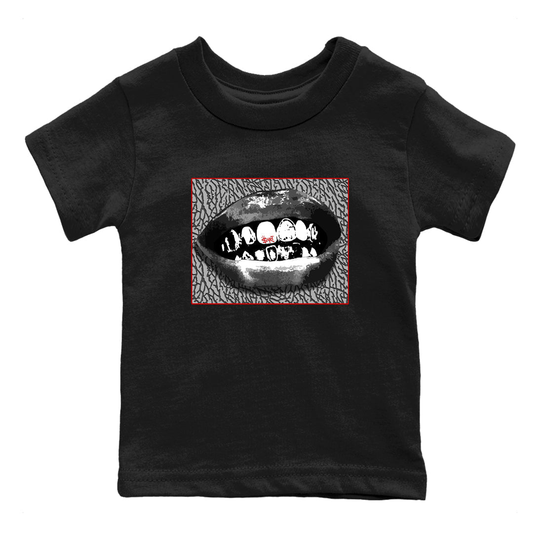 Grillz Lips snkmatch Tees Kids - Air Jordan 3 Cement Grey