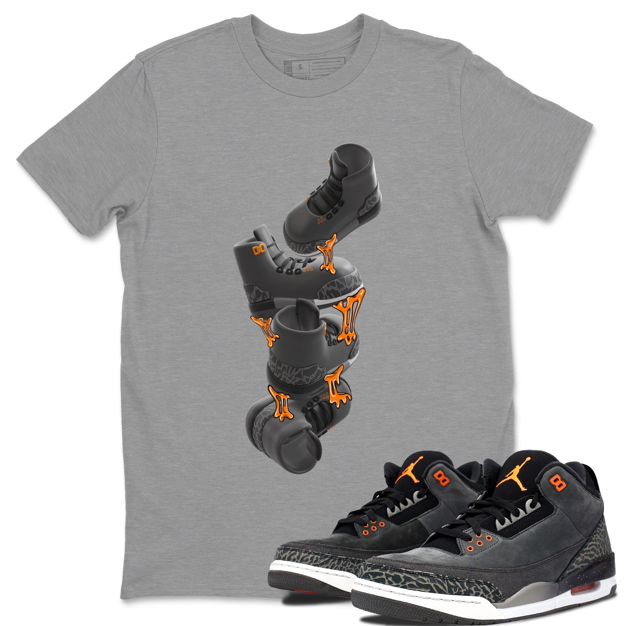 Gum Stuck On Shoes snkmatch Tee - Air Jordan 3 Fear