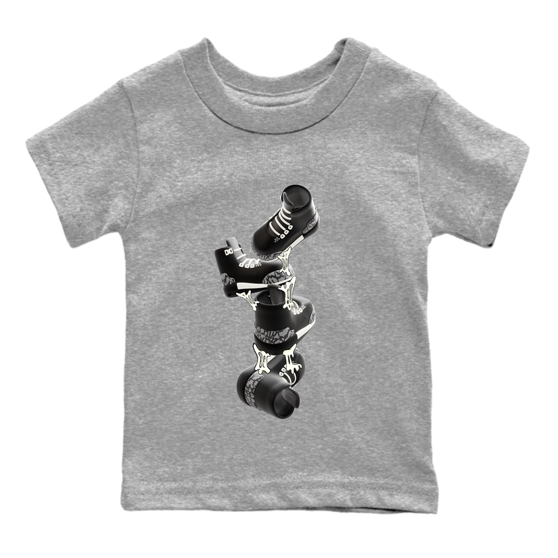 Gum Stuck On Shoes snkmatch Tee Kids - Air Jordan 3 Off Noir