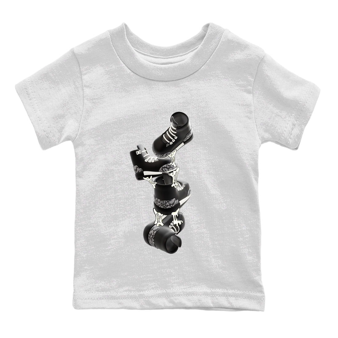 Gum Stuck On Shoes snkmatch Tee Kids - Air Jordan 3 Off Noir