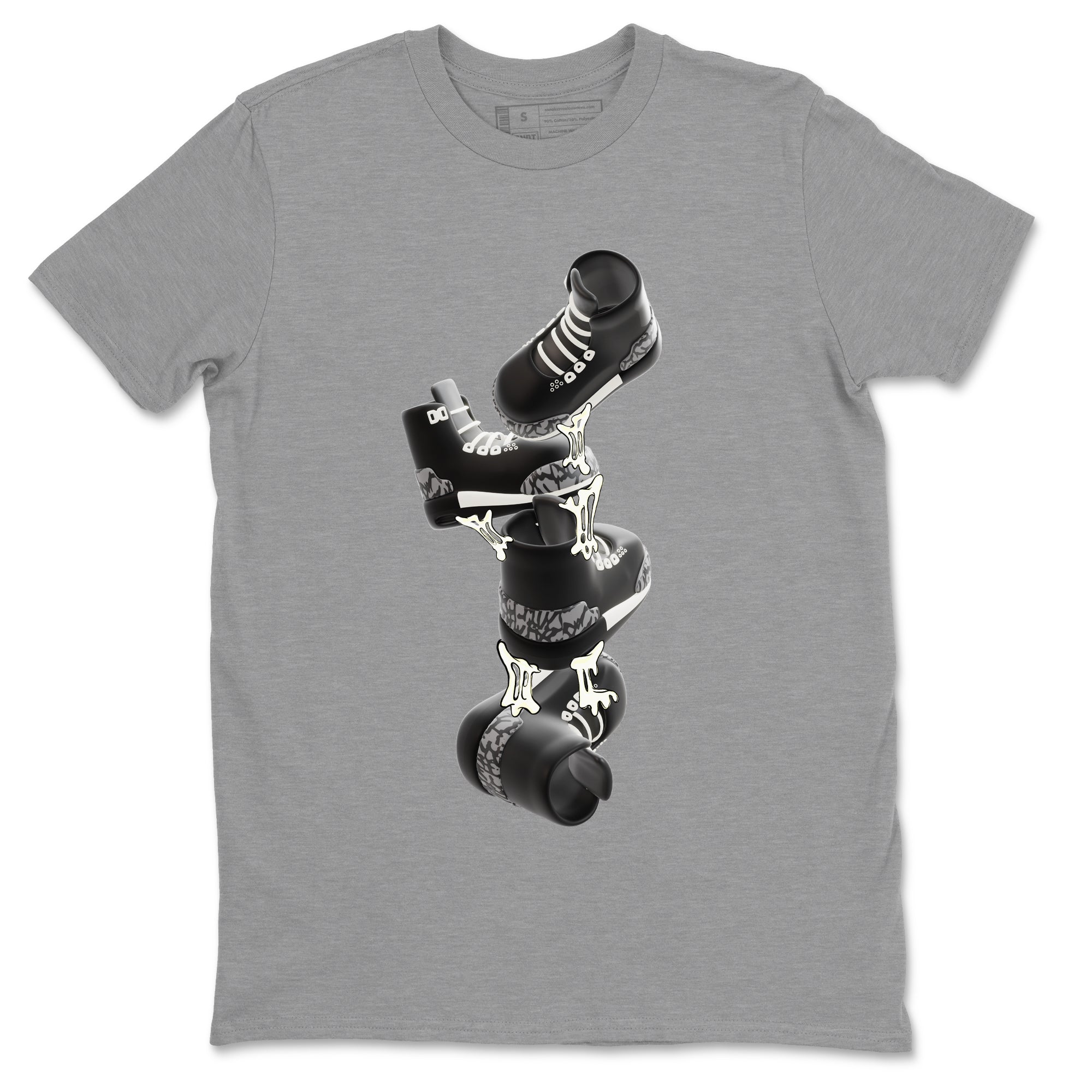 Gum Stuck On Shoes snkmatch Tee - Air Jordan 3 Off Noir