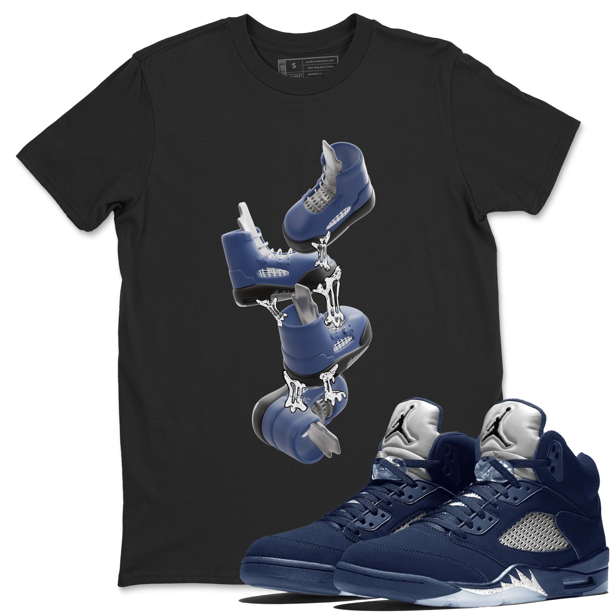 Gum Stuck On Shoes snkmatch Tee - Air Jordan 5 Georgetown