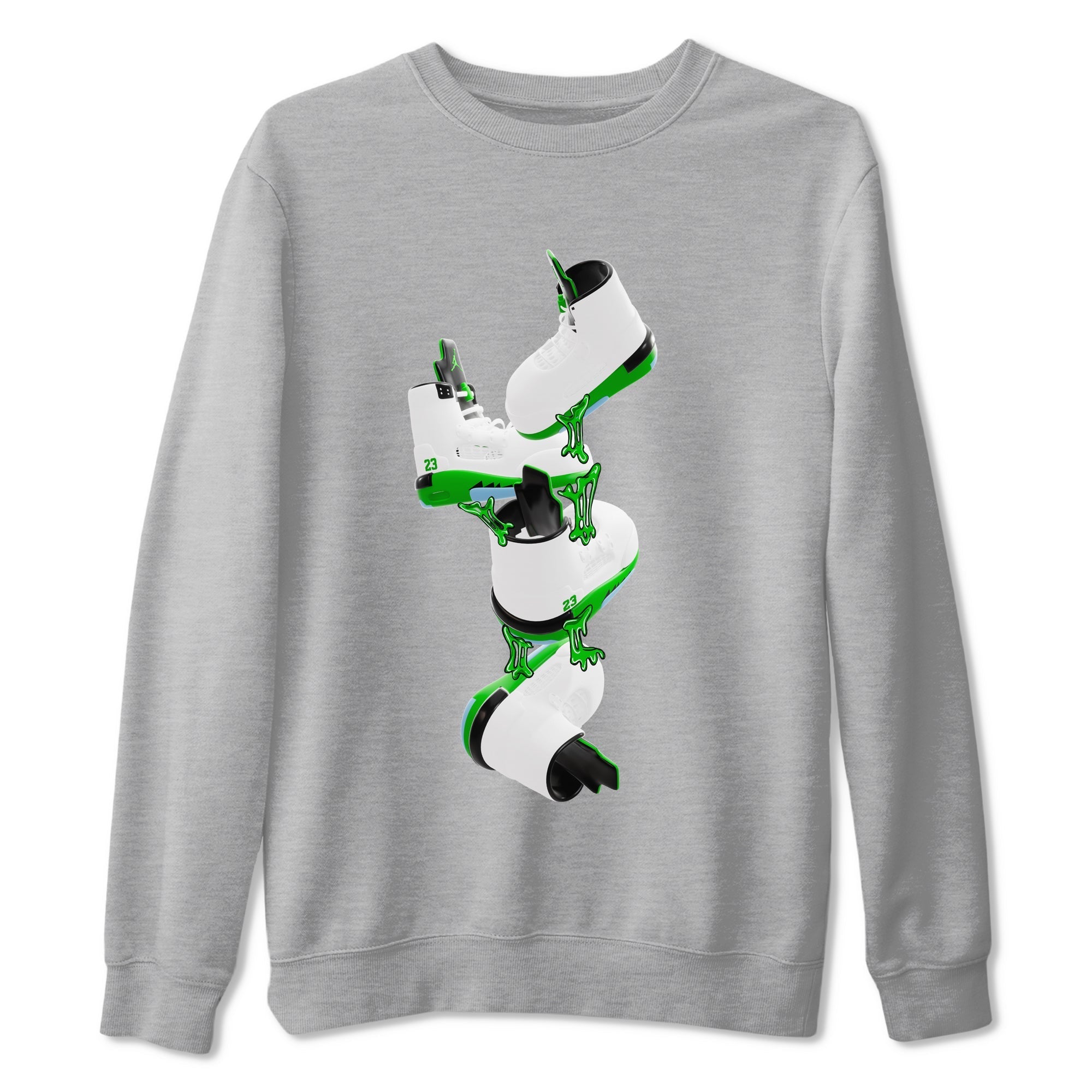 Gum Stuck On Shoes snkmatch Tee - Air Jordan 5 Lucky Green