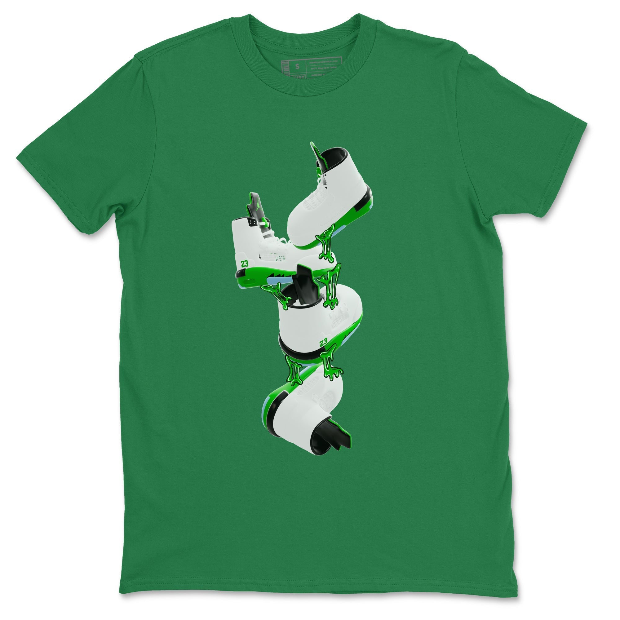 Gum Stuck On Shoes snkmatch Tee - Air Jordan 5 Lucky Green