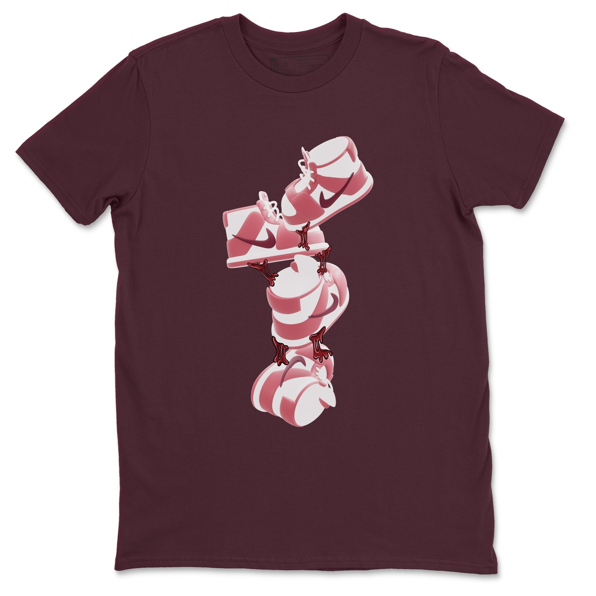 Gum Stuck On Shoes snkmatch Tee - Dunk Valentines Day 2024