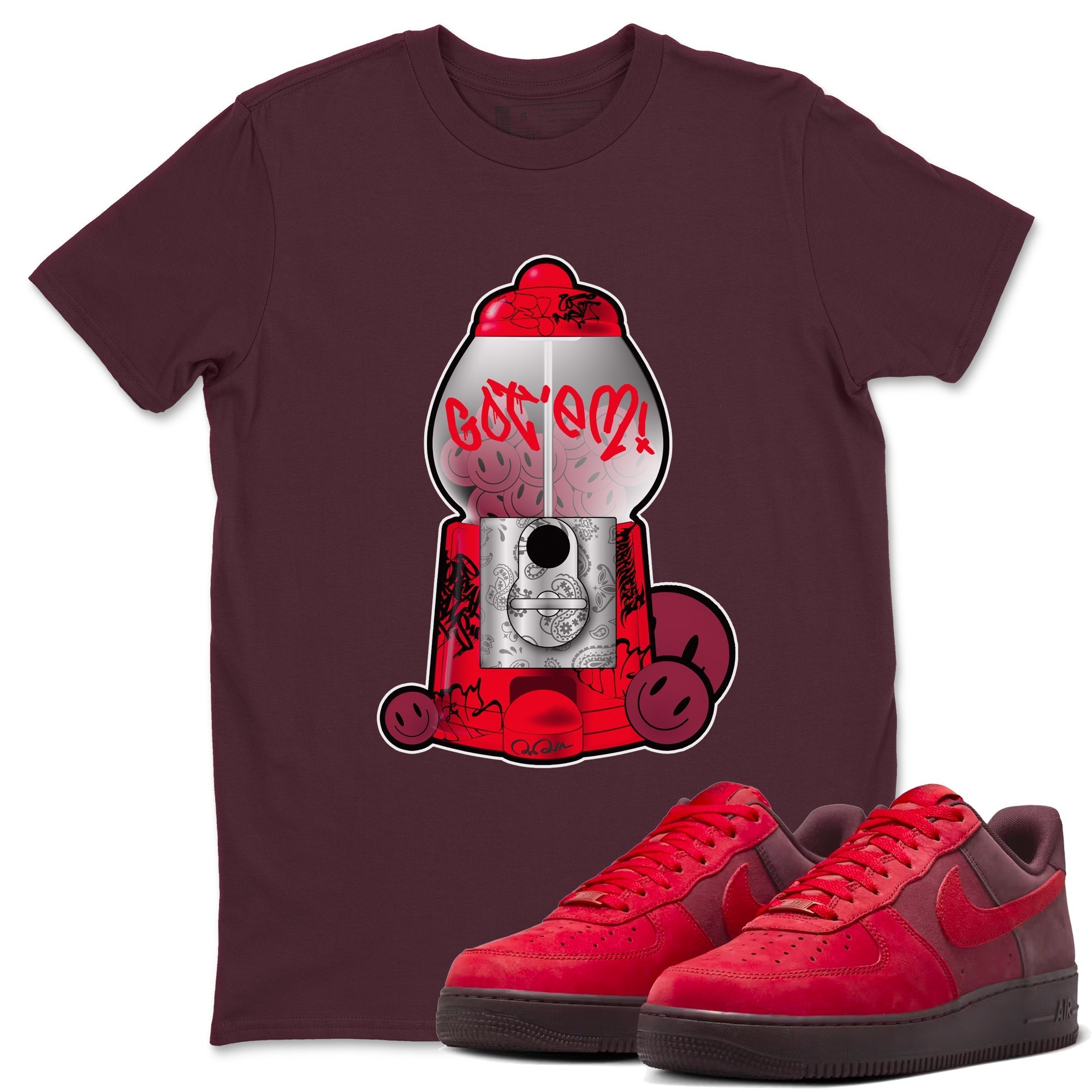 Gumball Machine snkmatch Tees - Air Force 1 Layers Of Love