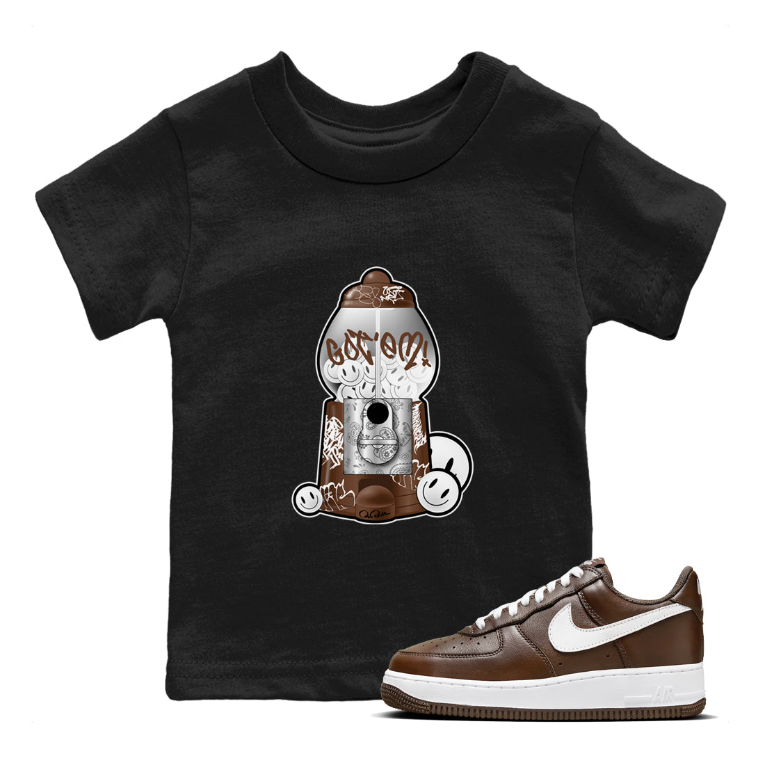 Gumball Machine snkmatch Tee Kids - Air Force 1 Chocolate