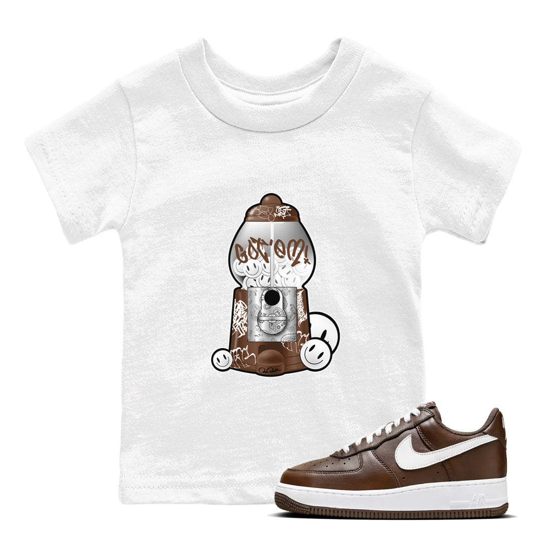 Gumball Machine snkmatch Tee Kids - Air Force 1 Chocolate