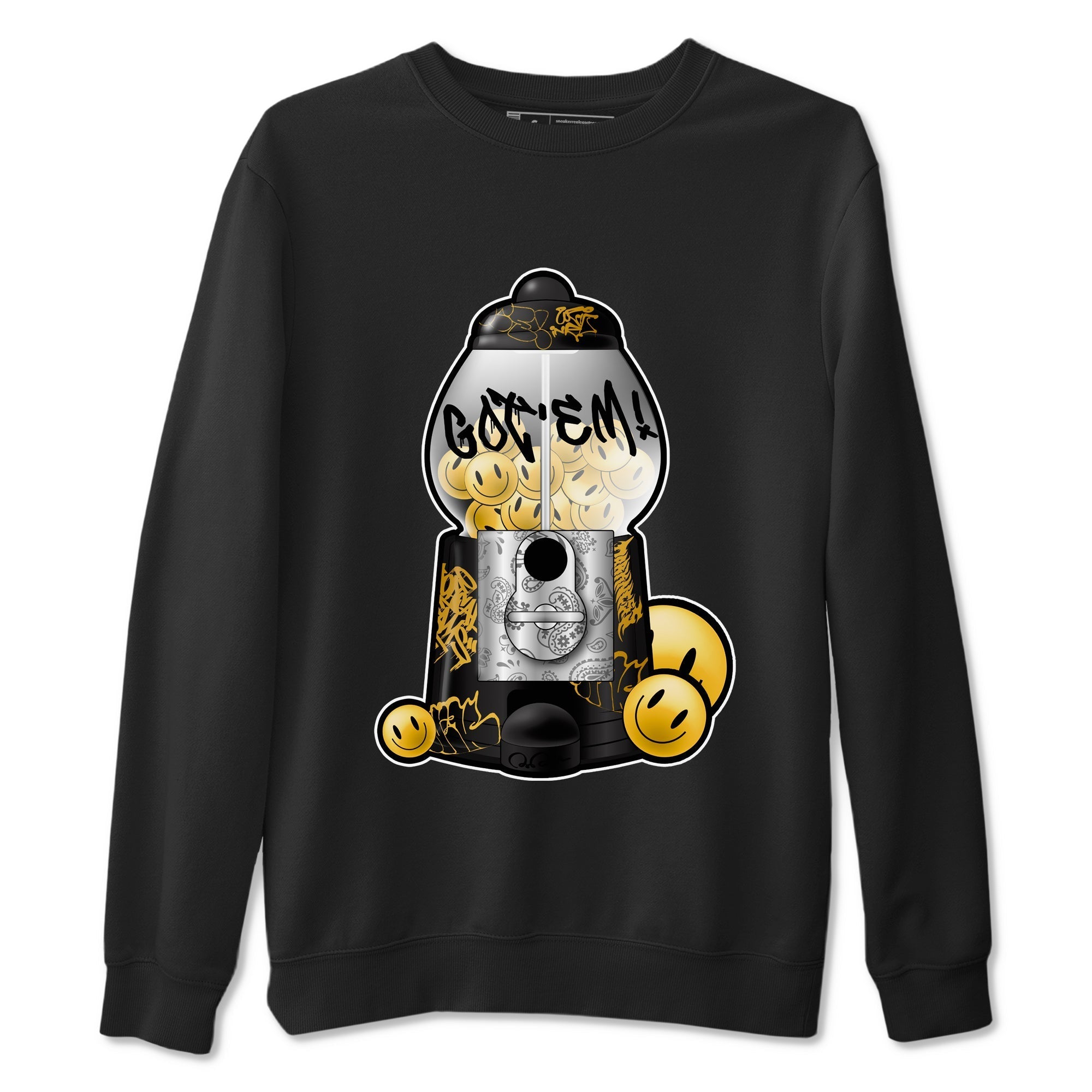 Gumball Machine snkmatch Tees - Air Jordan 1 Black Metallic Gold
