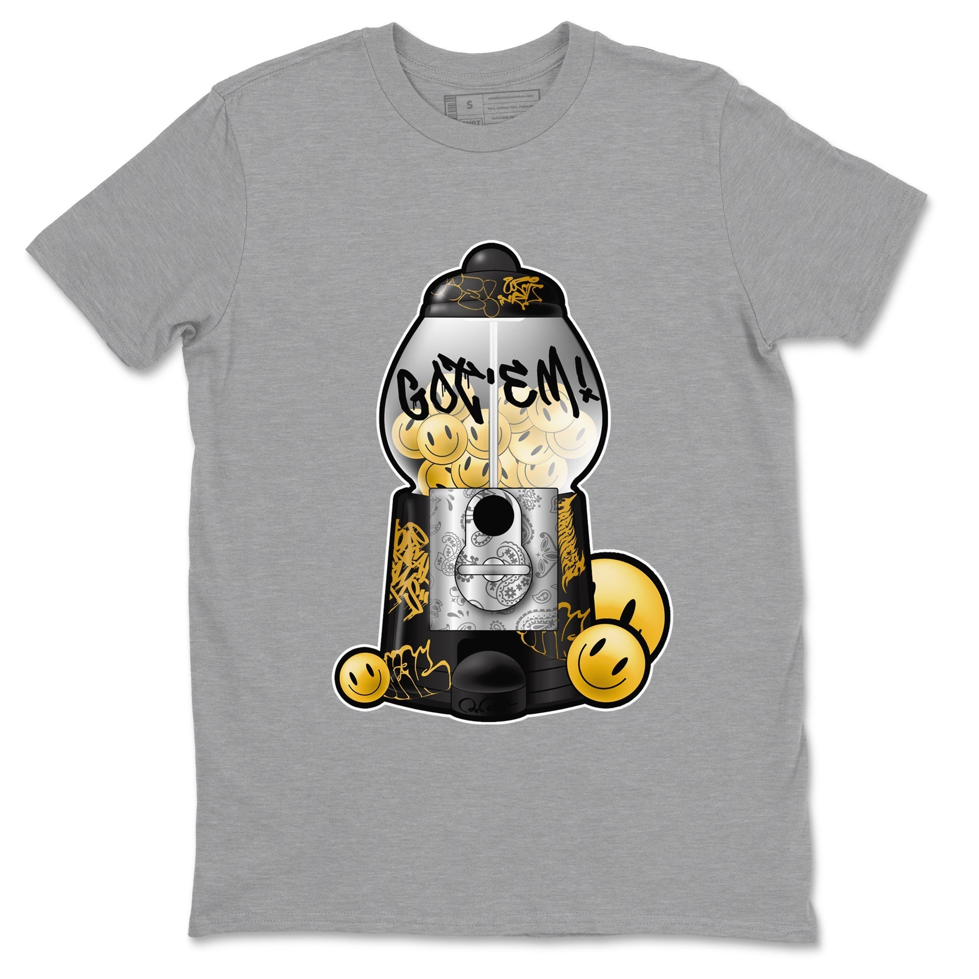 Gumball Machine snkmatch Tees - Air Jordan 1 Black Metallic Gold