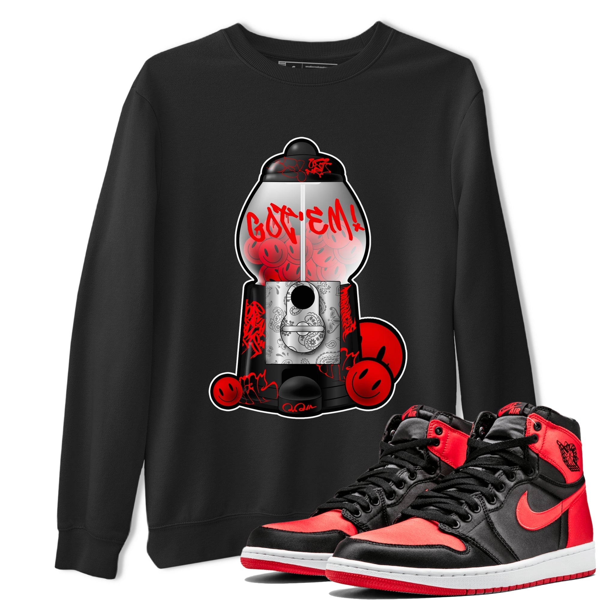 Gumball Machine snkmatch Tee - Air Jordan 1 Satin Bred