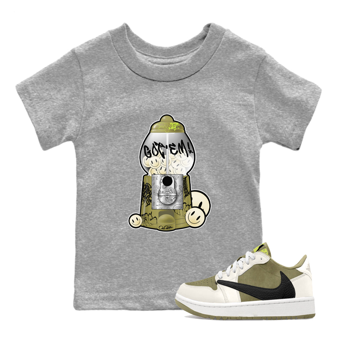 Gumball Machine snkmatch Tee Kids - Air Jordan 1 Travis Scott Golf