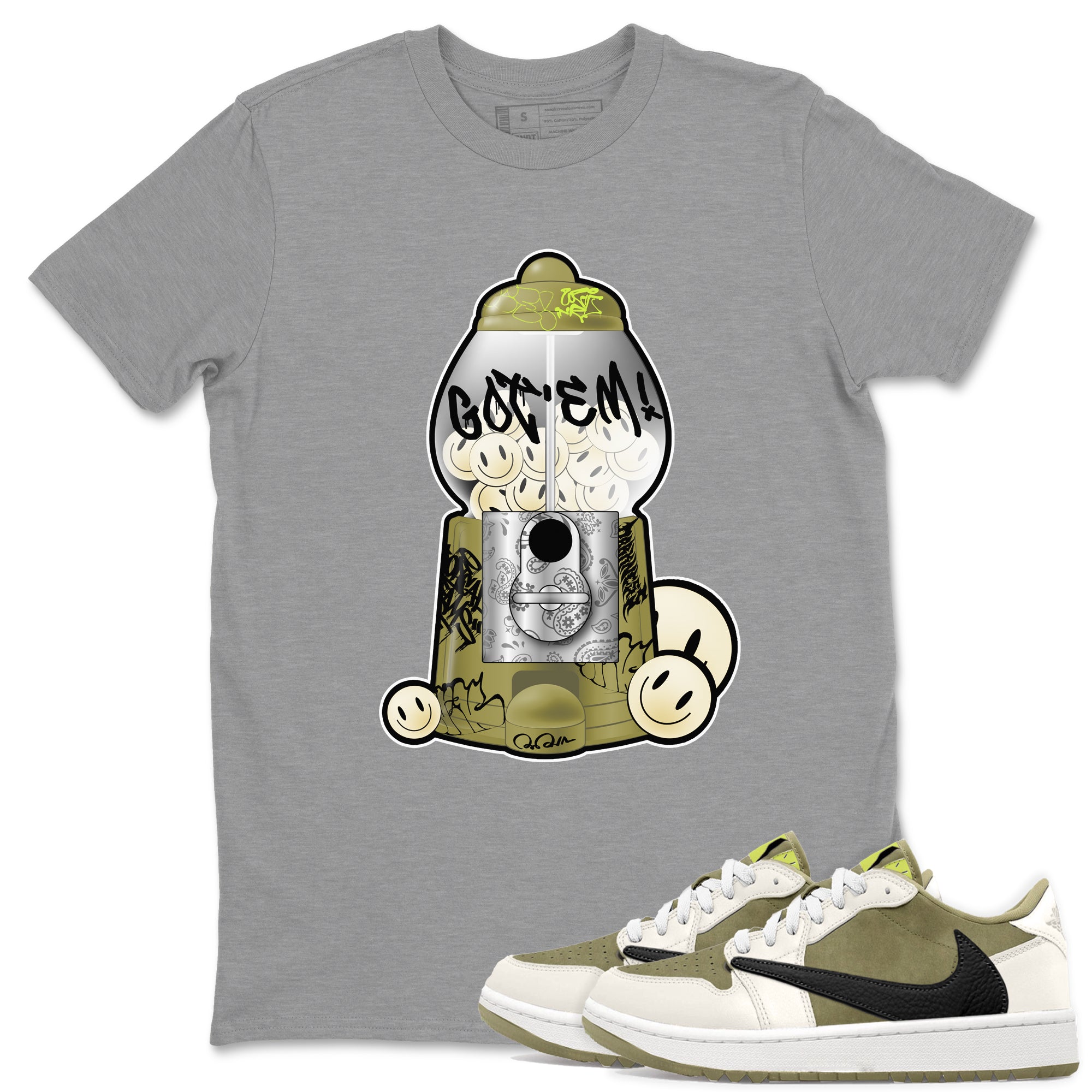 Gumball Machine snkmatch Tee - Air Jordan 1 Travis Scott Golf