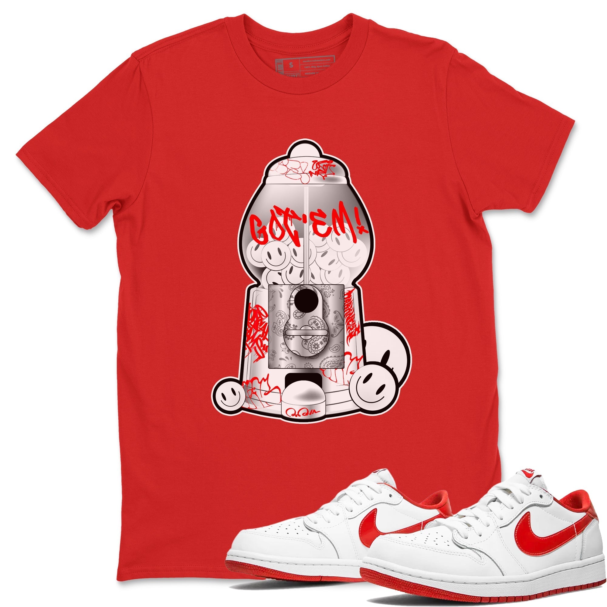 Gumball Machine snkmatch Tee - Air Jordan 1 University Red