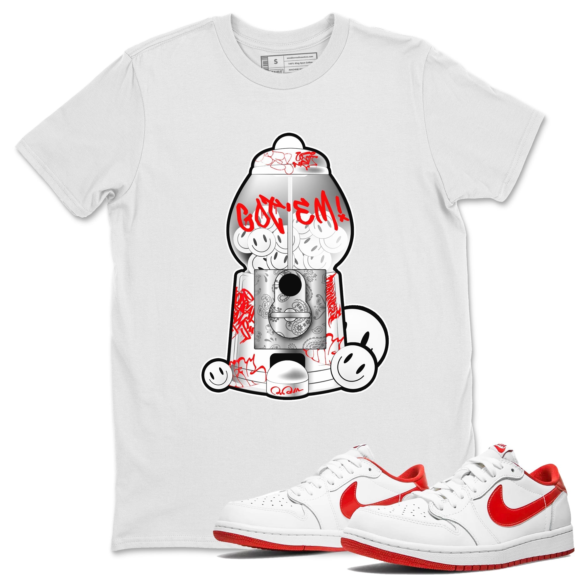 Gumball Machine snkmatch Tee - Air Jordan 1 University Red