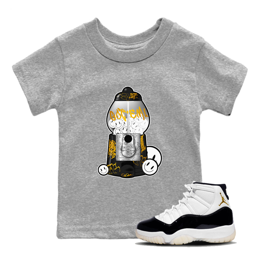 Gumball Machine snkmatch Tee Kids - Air Jordan 11 Gratitude