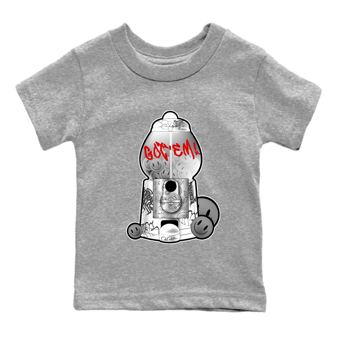 Gumball Machine snkmatch Tees Kids - Air Jordan 3 Cement Grey