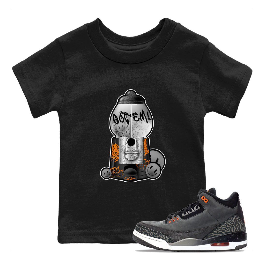 Gumball Machine snkmatch Tee Kids - Air Jordan 3 Fear