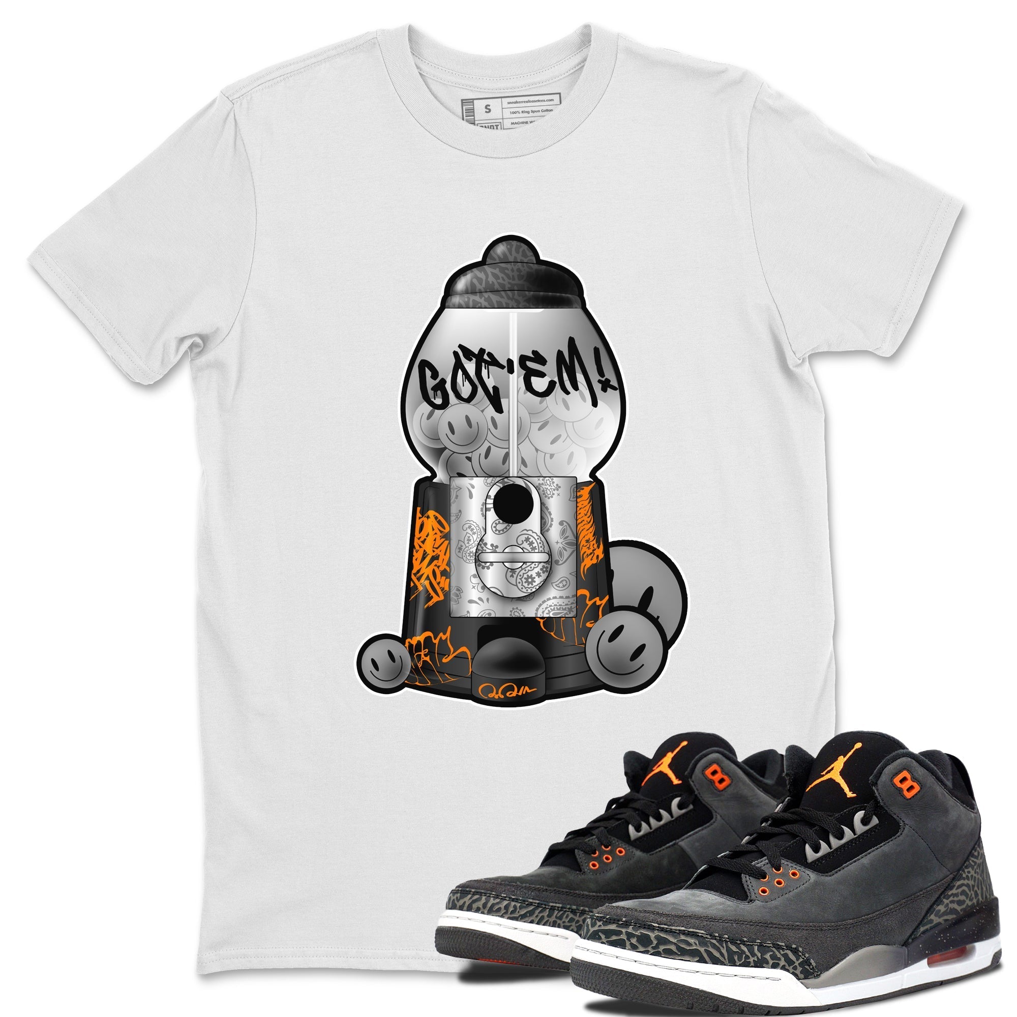 Gumball Machine snkmatch Tee - Air Jordan 3 Fear