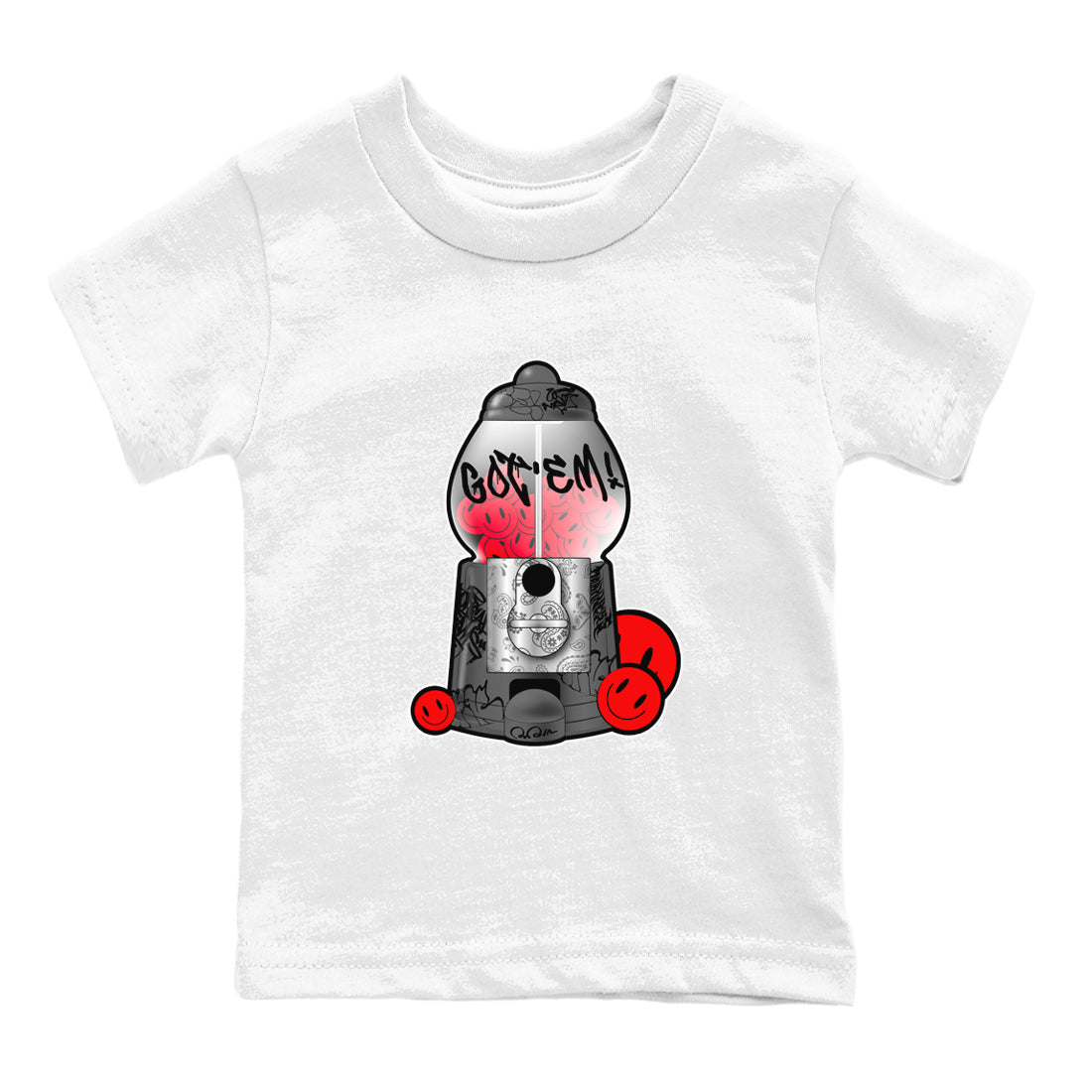 Gumball Machine snkmatch Tee Kids - Air Jordan 4 Bred Reimagined
