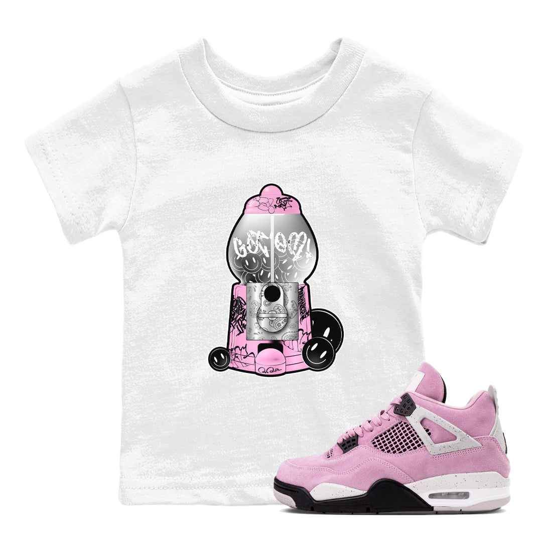 Gumball Machine snkmatch Tees Kids - Air Jordan 4 Orchid