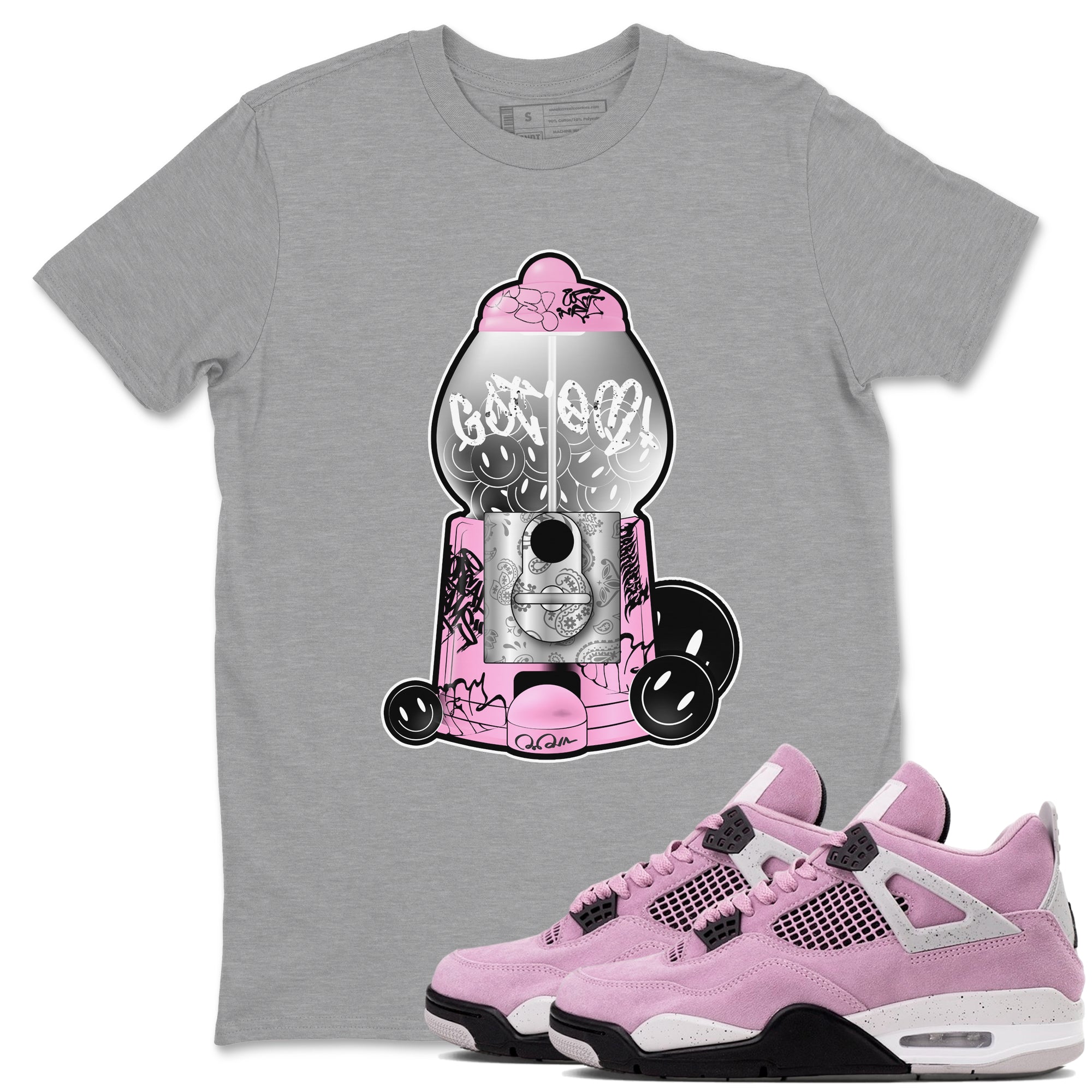 Gumball Machine snkmatch Tees - Air Jordan 4 Orchid