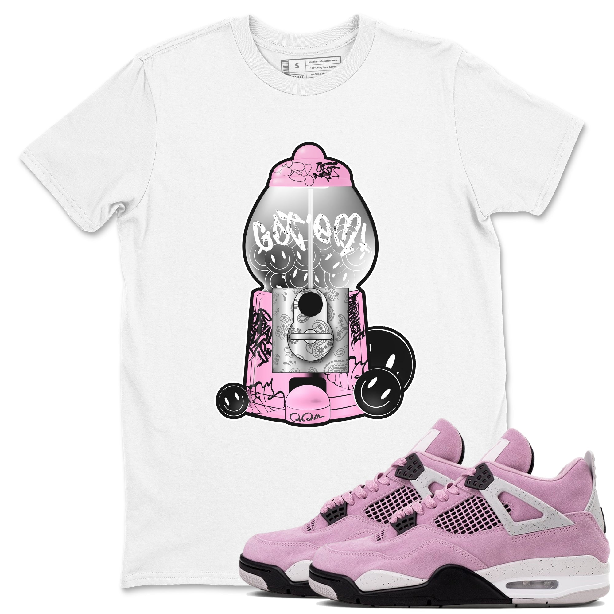 Gumball Machine snkmatch Tees - Air Jordan 4 Orchid