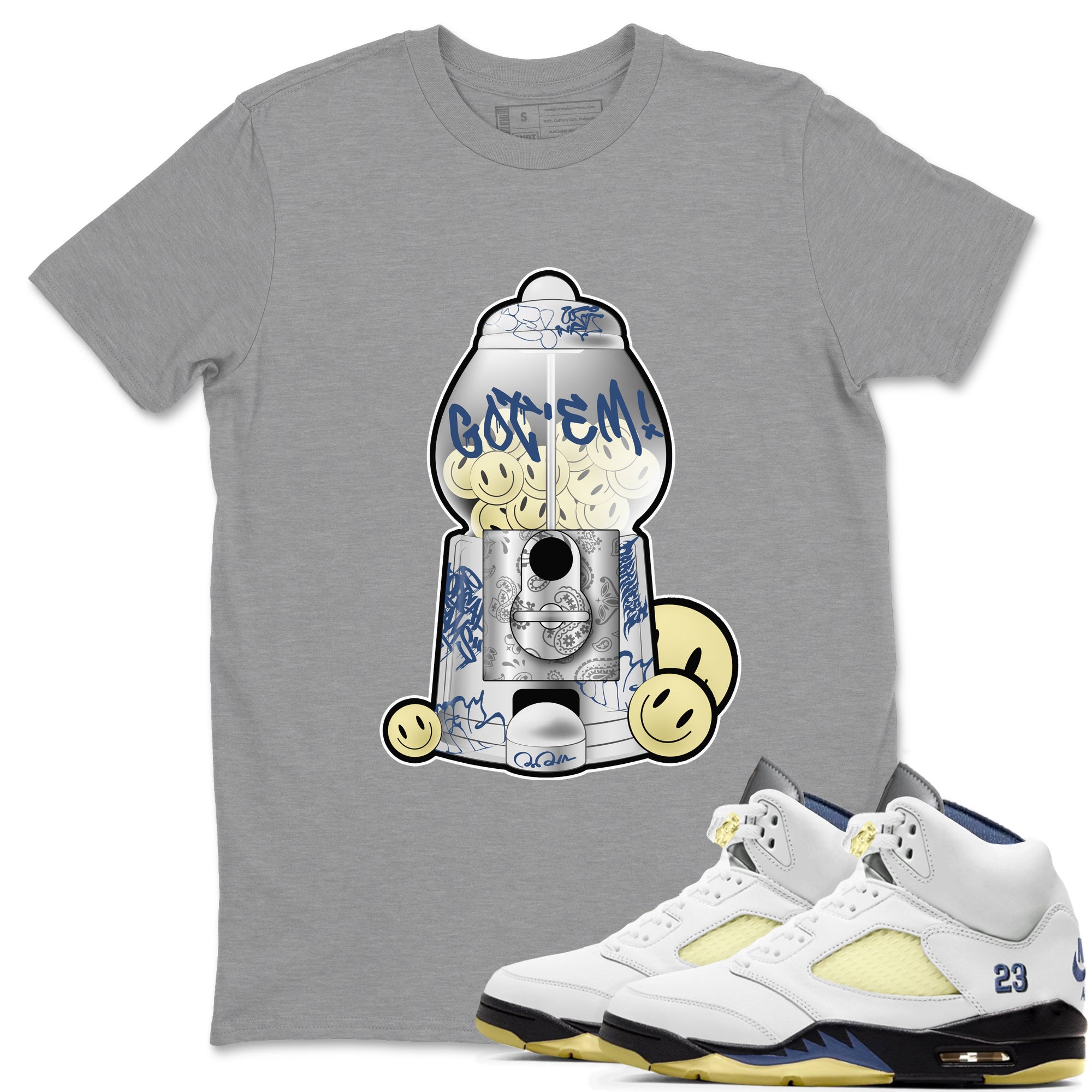 Gumball Machine snkmatch Tee - Air Jordan 5 A Ma Maniere x Photon Dust