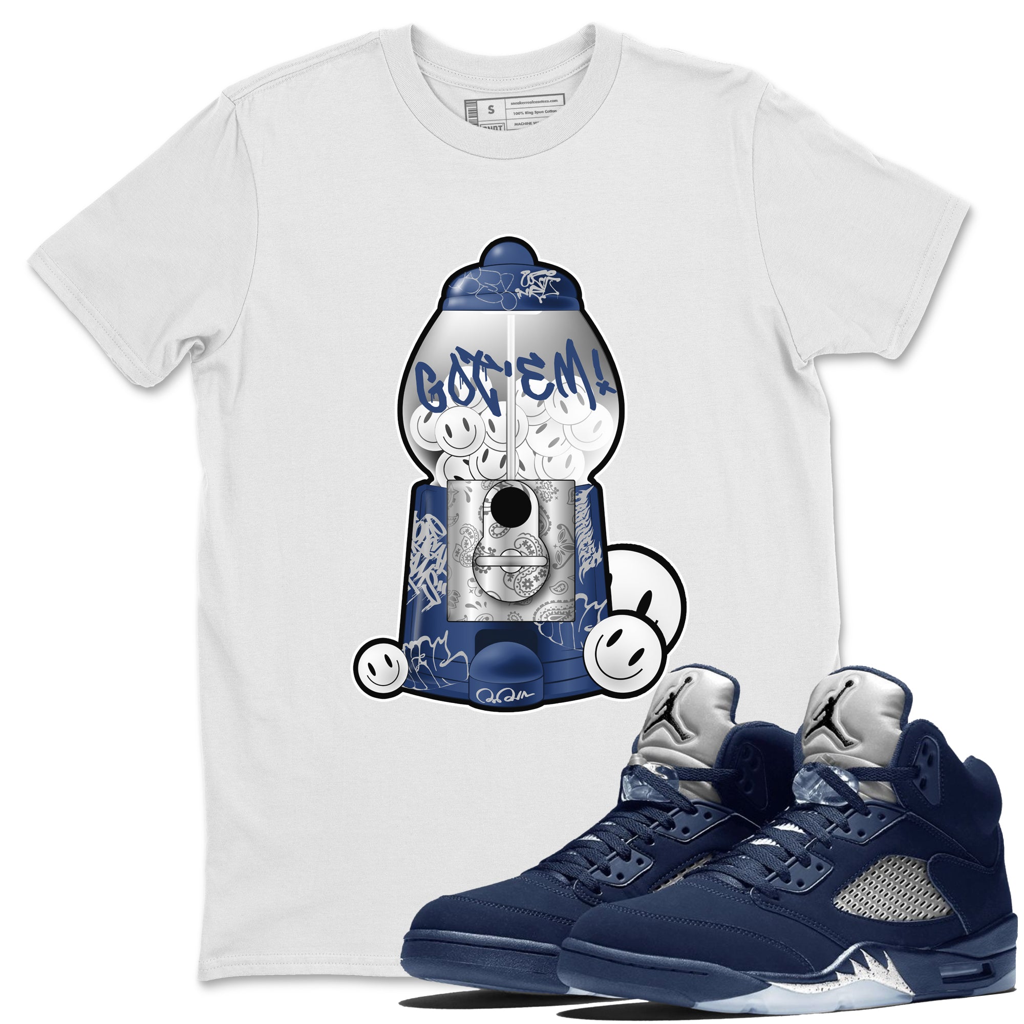 Gumball Machine snkmatch Tee - Air Jordan 5 Georgetown