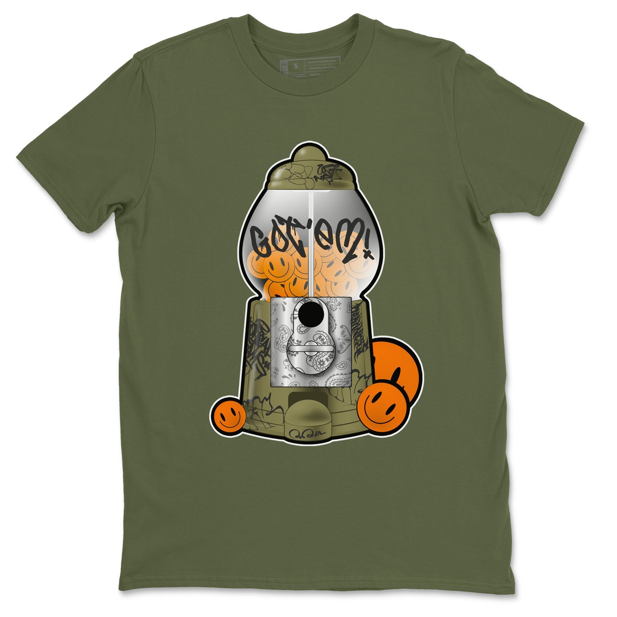 Gumball Machine snkmatch Tees - Air Jordan 5 Olive