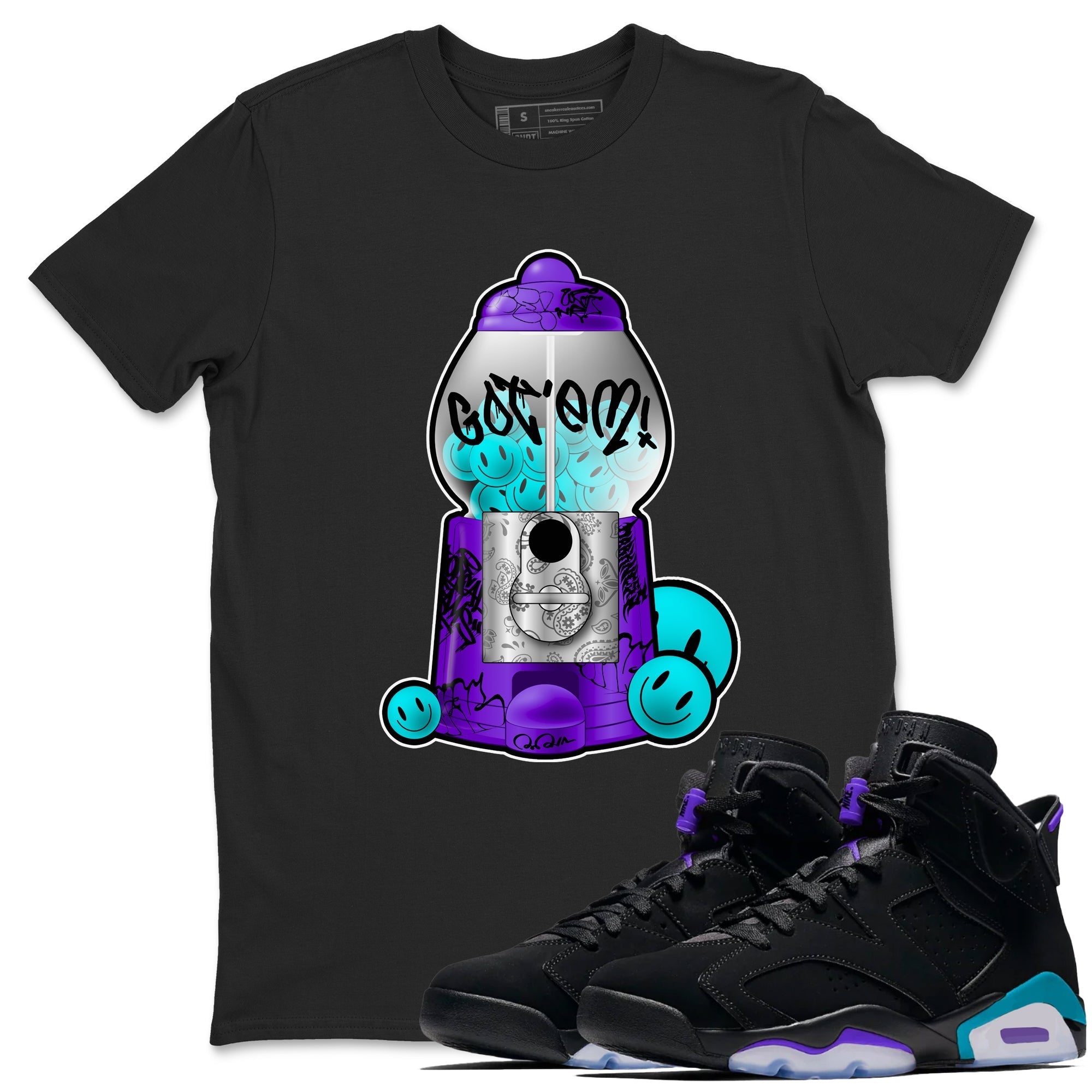 Gumball Machine snkmatch Tee - Air Jordan 6 Aqua