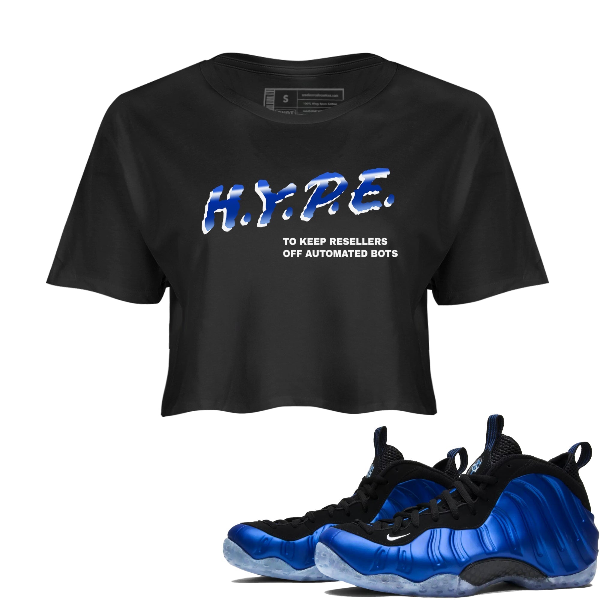 H.Y.P.E snkmatch Women's Top - Air Foamposite One Royal
