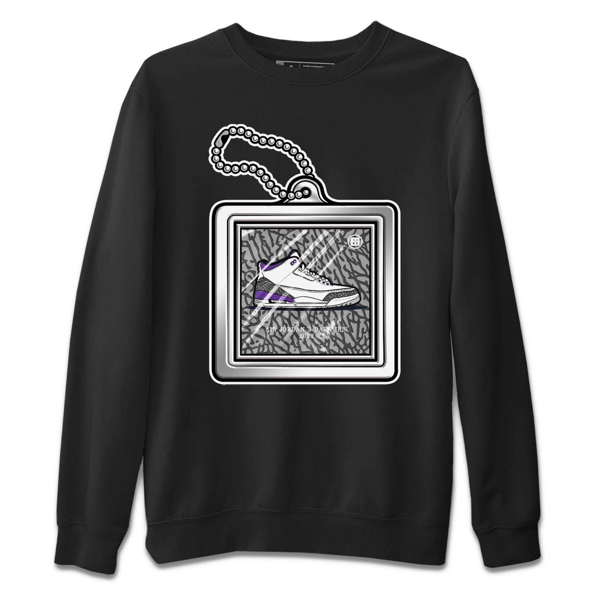 Hang Tag Unisex Tops - Air Jordan 3 Dark Iris