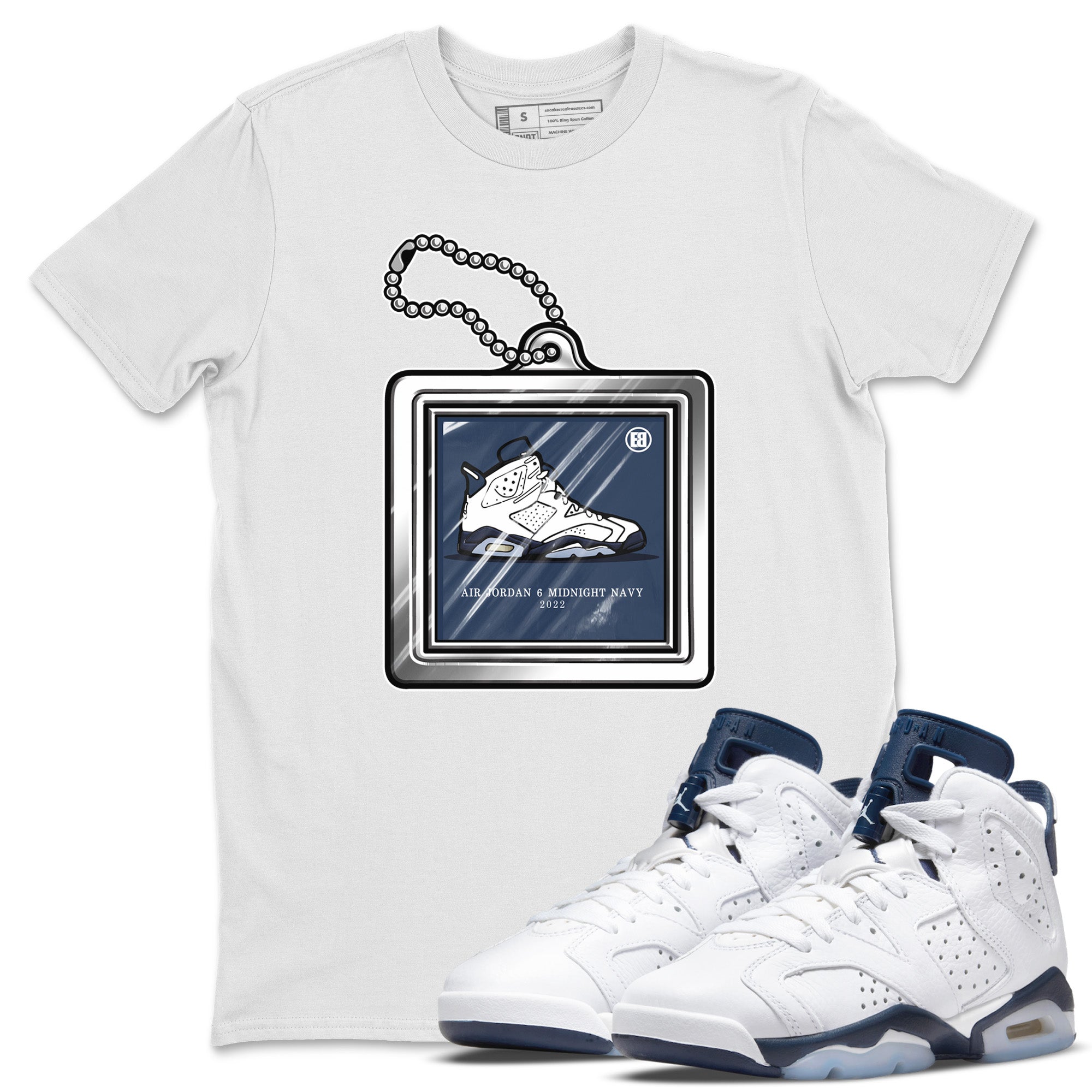 Hang Tag Unisex Tops - Air Jordan 6 Midnight Navy