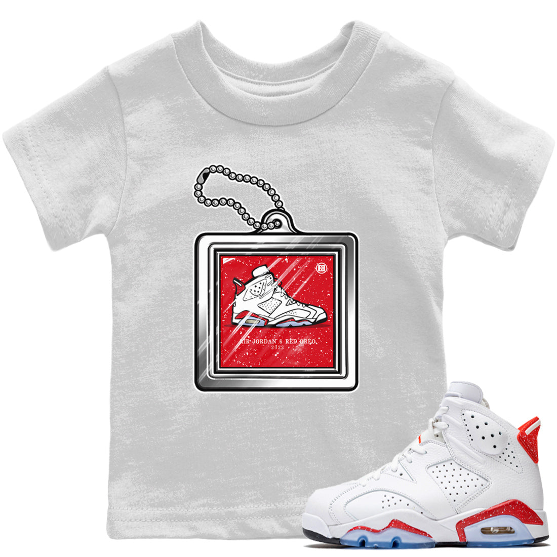 Hang Tag Kids Tops - Air Jordan 6 Red Velvet Cookies