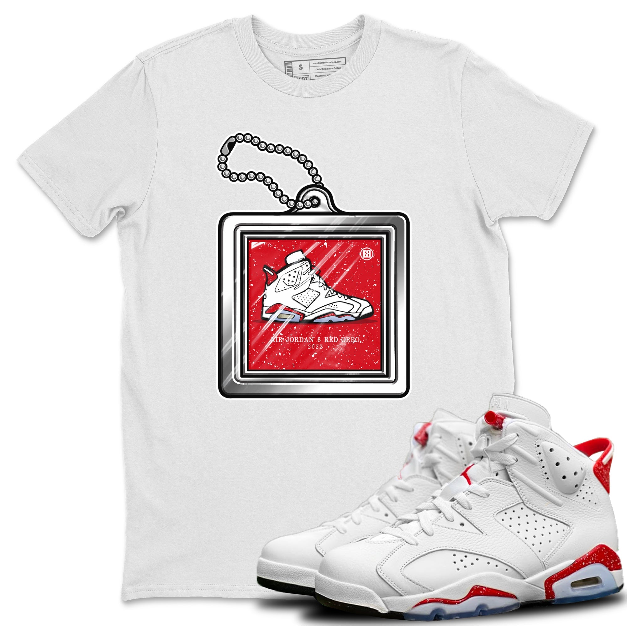 Hang Tag Unisex Tops - Air Jordan 6 Red Velvet Cookies