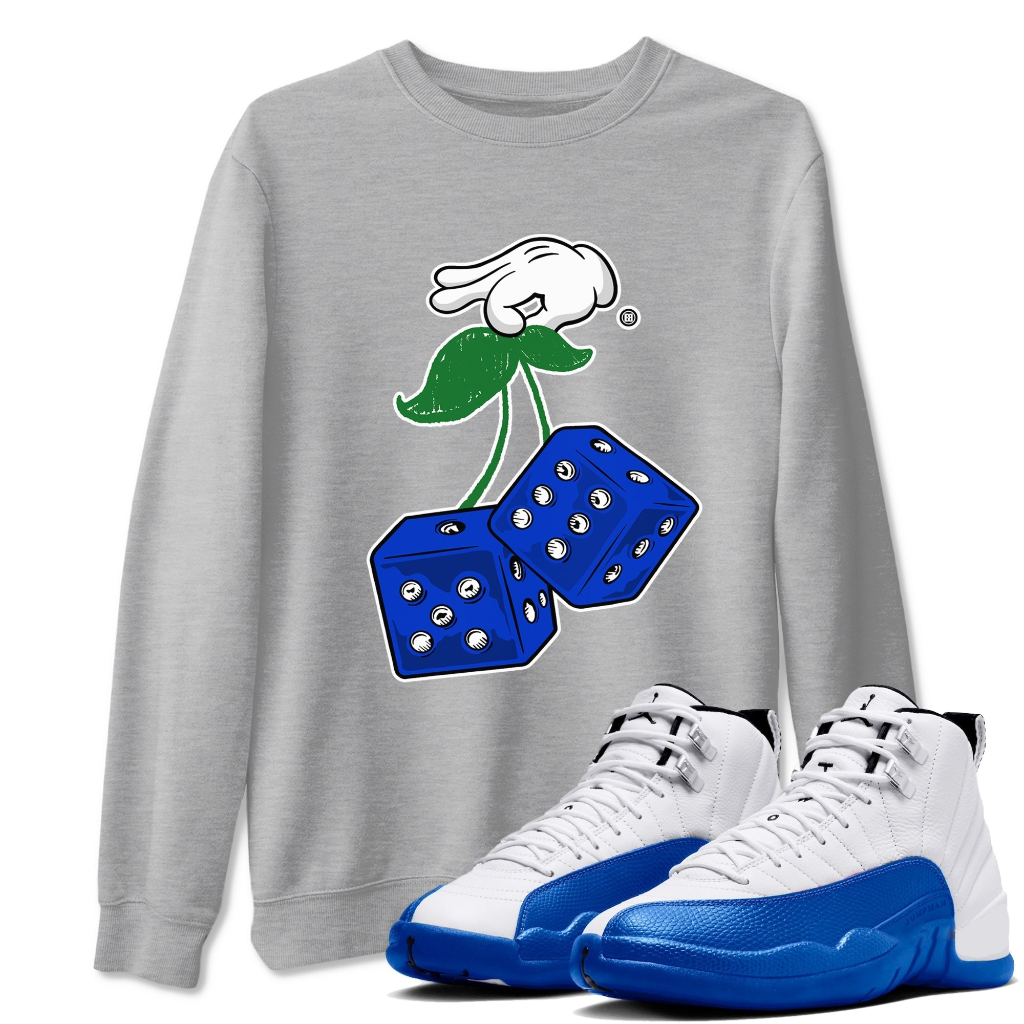 Hanging Dice snkmatch Tees - Air Jordan 12 Blueberry