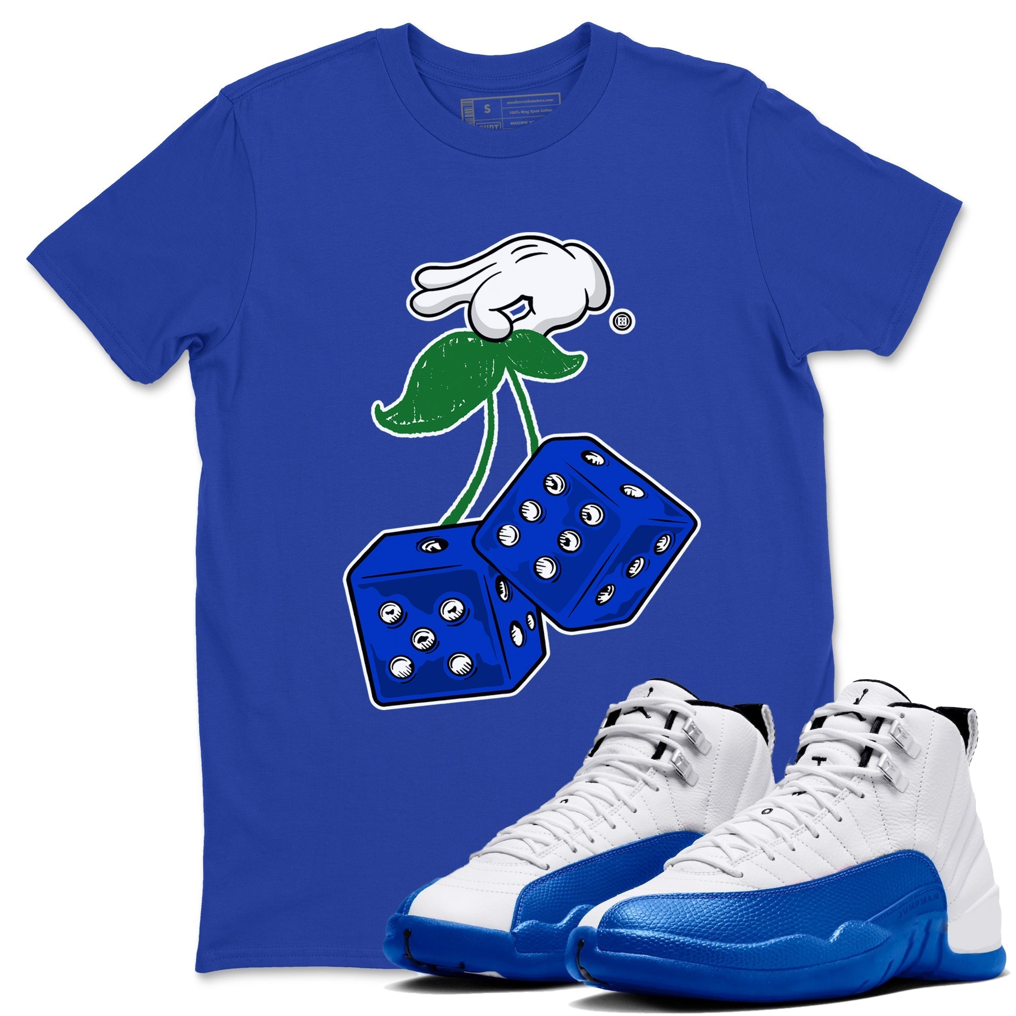 Hanging Dice snkmatch Tees - Air Jordan 12 Blueberry