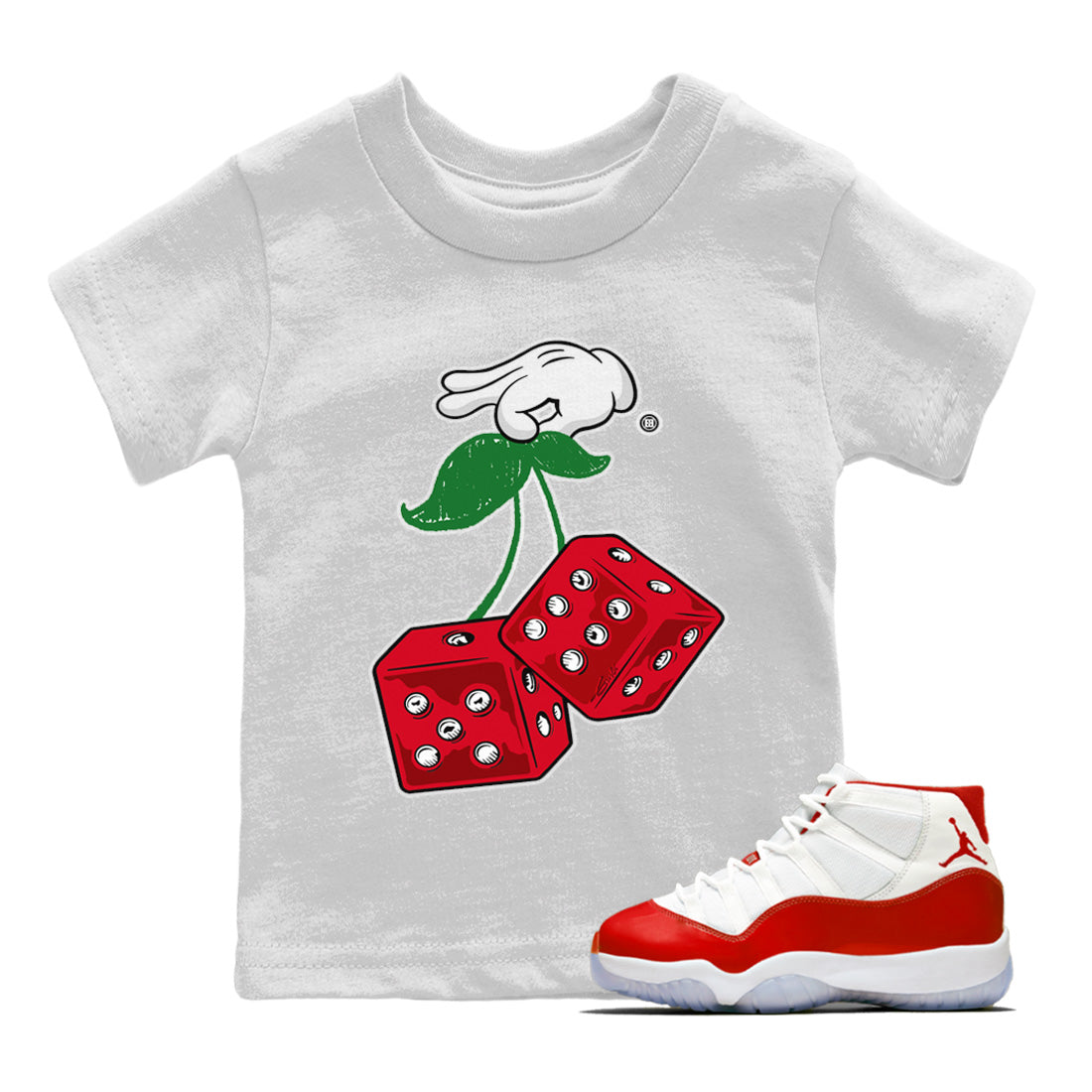Hanging Dice Kids Tops - Air Jordan 11 Cherry