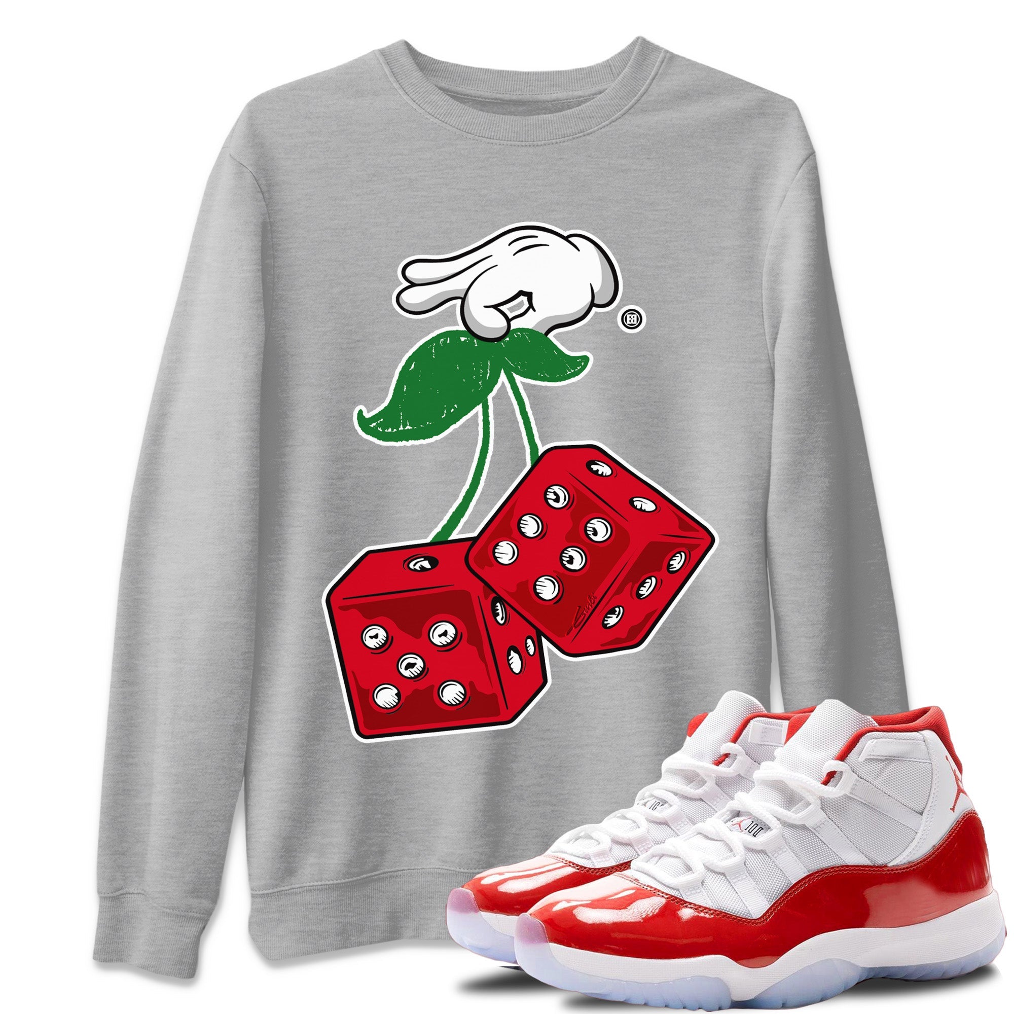 Hanging Dice Unisex Tops - Air Jordan 11 Cherry