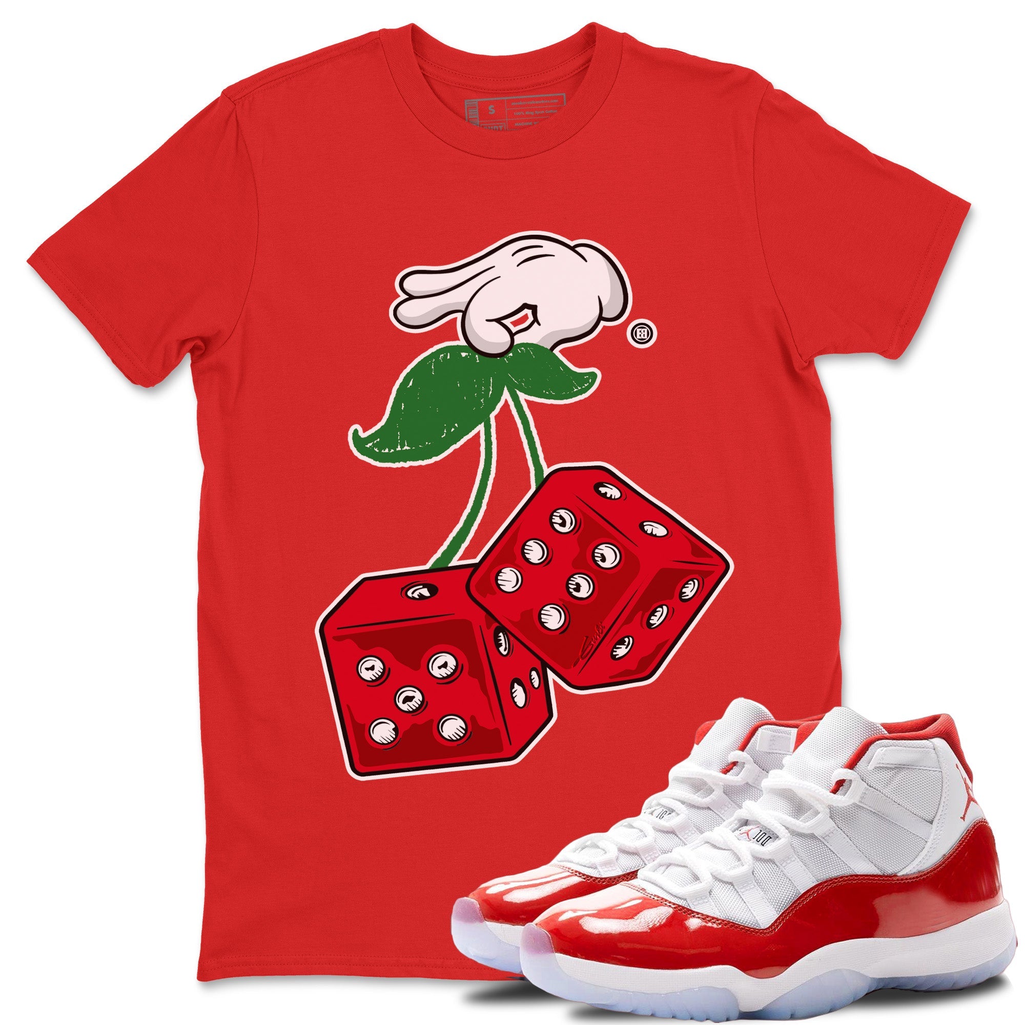 Hanging Dice Unisex Tops - Air Jordan 11 Cherry