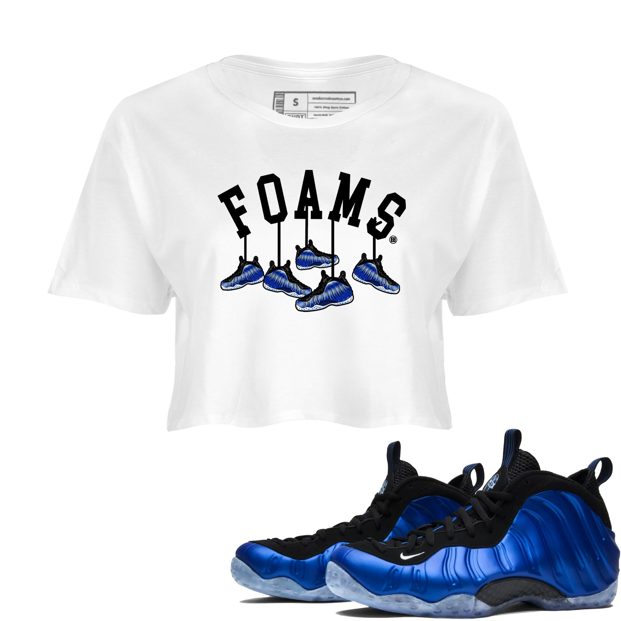 Hanging snkmatchs snkmatch Women's Top - Air Foamposite One Royal