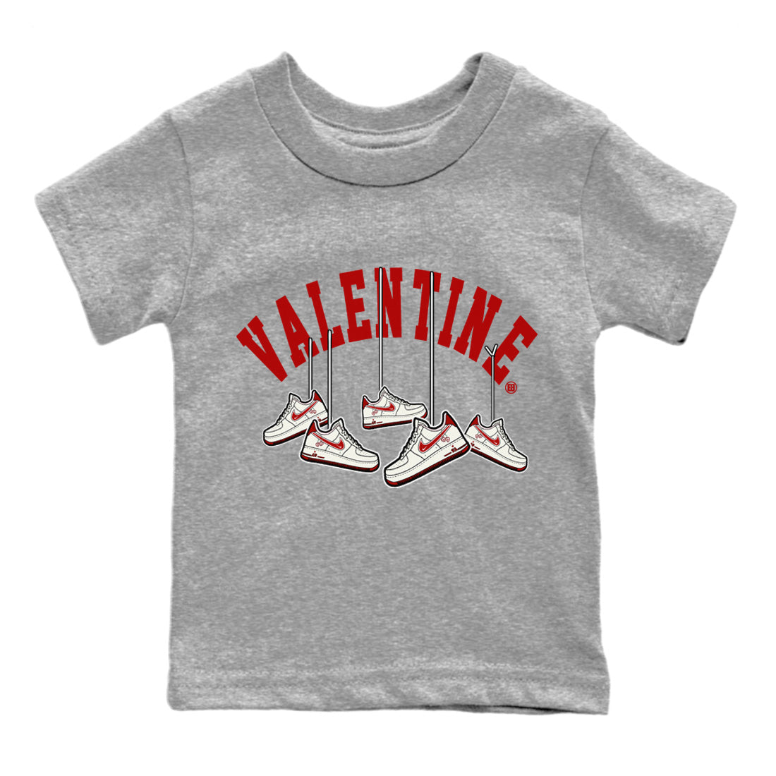 Hanging snkmatchs Kids Tops - Air Force 1 Valentines Day